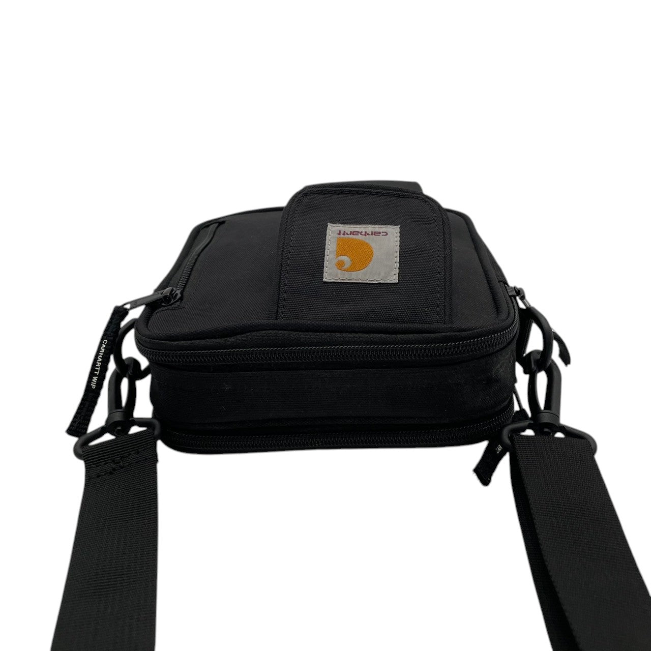 美品 Carhartt WIP カーハート Essentials Bag Small ショルダーバッグ ナイロン ブラック 黒 ユニセックス コンパクト 軽量 カジュアル ストリート デイリー 通勤 お出かけ ミニバッグ 人気 定番 s12
