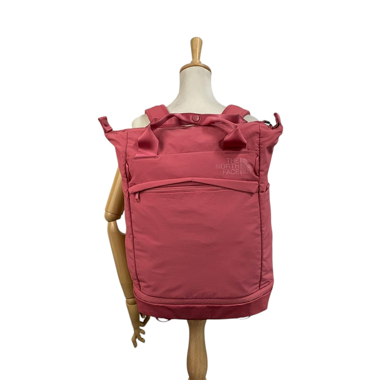 極 美品 THE NORTH FACE ノースフェイス ボルダートートパック 2way リュック トートバッグ ピンク レディース 大容量 22L A4収納 PC収納 通勤 通学 アウトドア 軽量 NM72357 s7