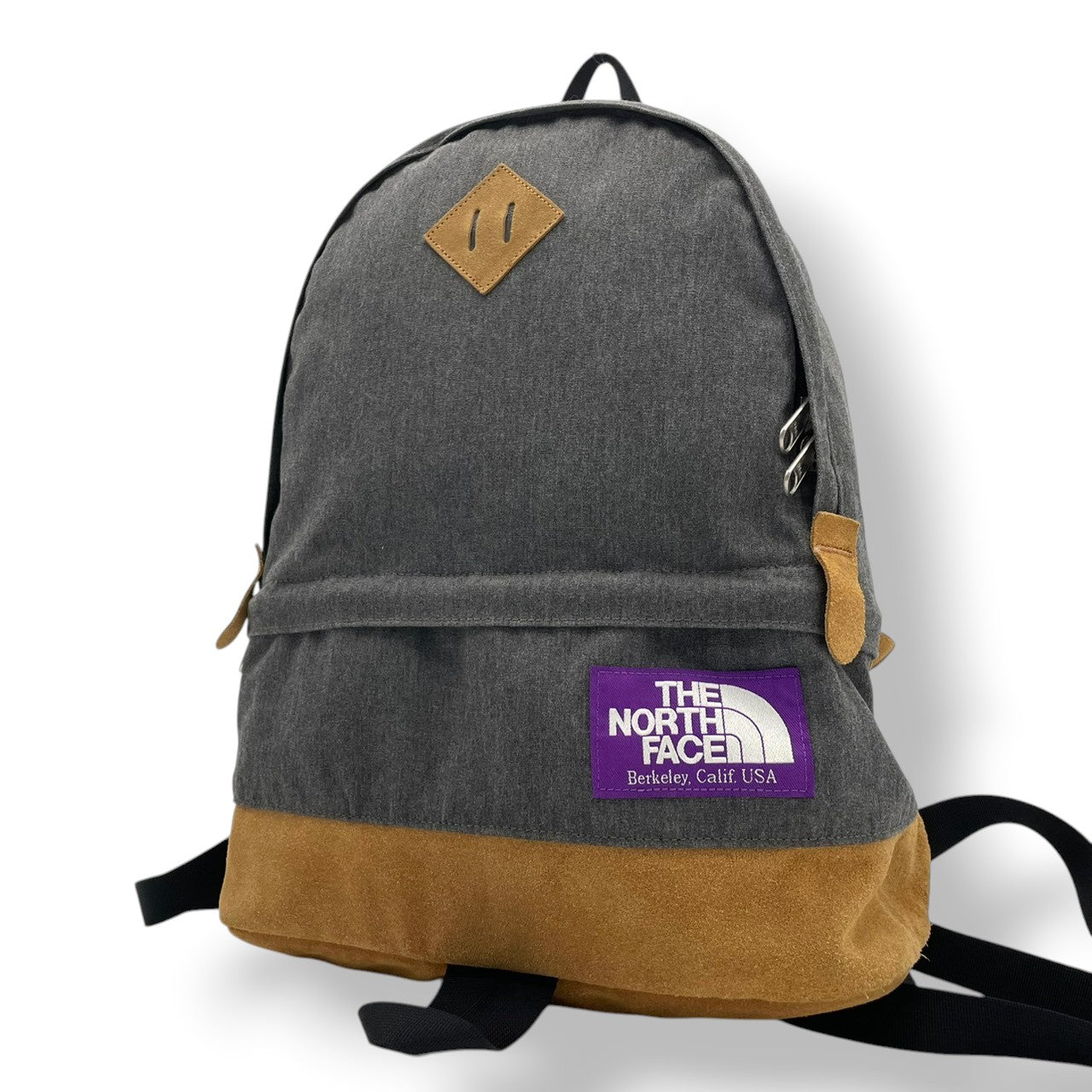 美品 THE NORTH FACE PURPLE LABEL ノースフェイス パープルレーベル デイパック リュック キャンバス スエード グレー×ベージュ ユニセックス nanamica 大容量 カジュアル ストリート 通勤 通学 アウトドア 希少 s7