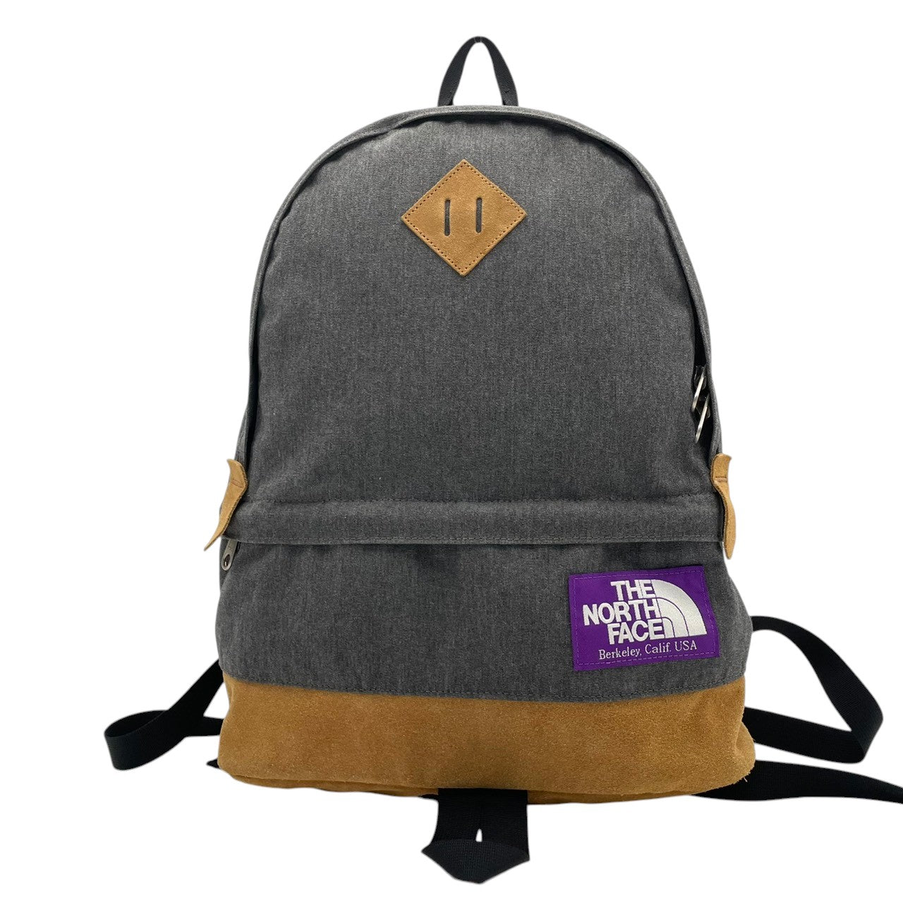 美品 THE NORTH FACE PURPLE LABEL ノースフェイス パープルレーベル デイパック リュック キャンバス スエード グレー×ベージュ ユニセックス nanamica 大容量 カジュアル ストリート 通勤 通学 アウトドア 希少 s7