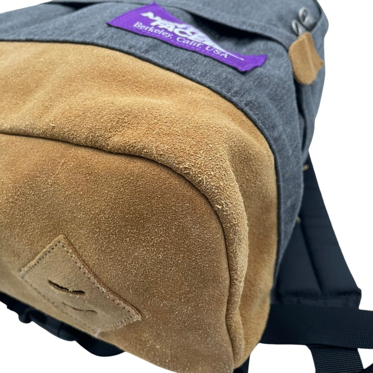 美品 THE NORTH FACE PURPLE LABEL ノースフェイス パープルレーベル デイパック リュック キャンバス スエード グレー×ベージュ ユニセックス nanamica 大容量 カジュアル ストリート 通勤 通学 アウトドア 希少 s7