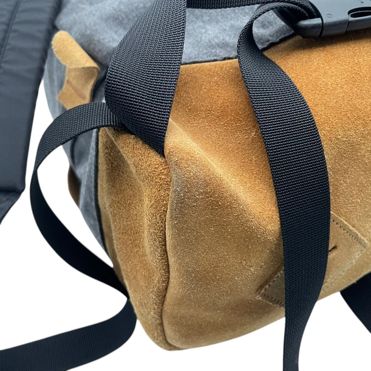 美品 THE NORTH FACE PURPLE LABEL ノースフェイス パープルレーベル デイパック リュック キャンバス スエード グレー×ベージュ ユニセックス nanamica 大容量 カジュアル ストリート 通勤 通学 アウトドア 希少 s7