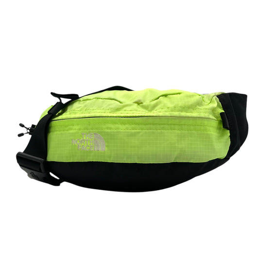 美品 THE NORTH FACE ノースフェイス ウエストバッグ ボディバッグ ナイロン 蛍光グリーン×ブラック ユニセックス 軽量 コンパクト アウトドア ランニング トレッキング フェス デイリー カジュアル ヒップバッグ s7