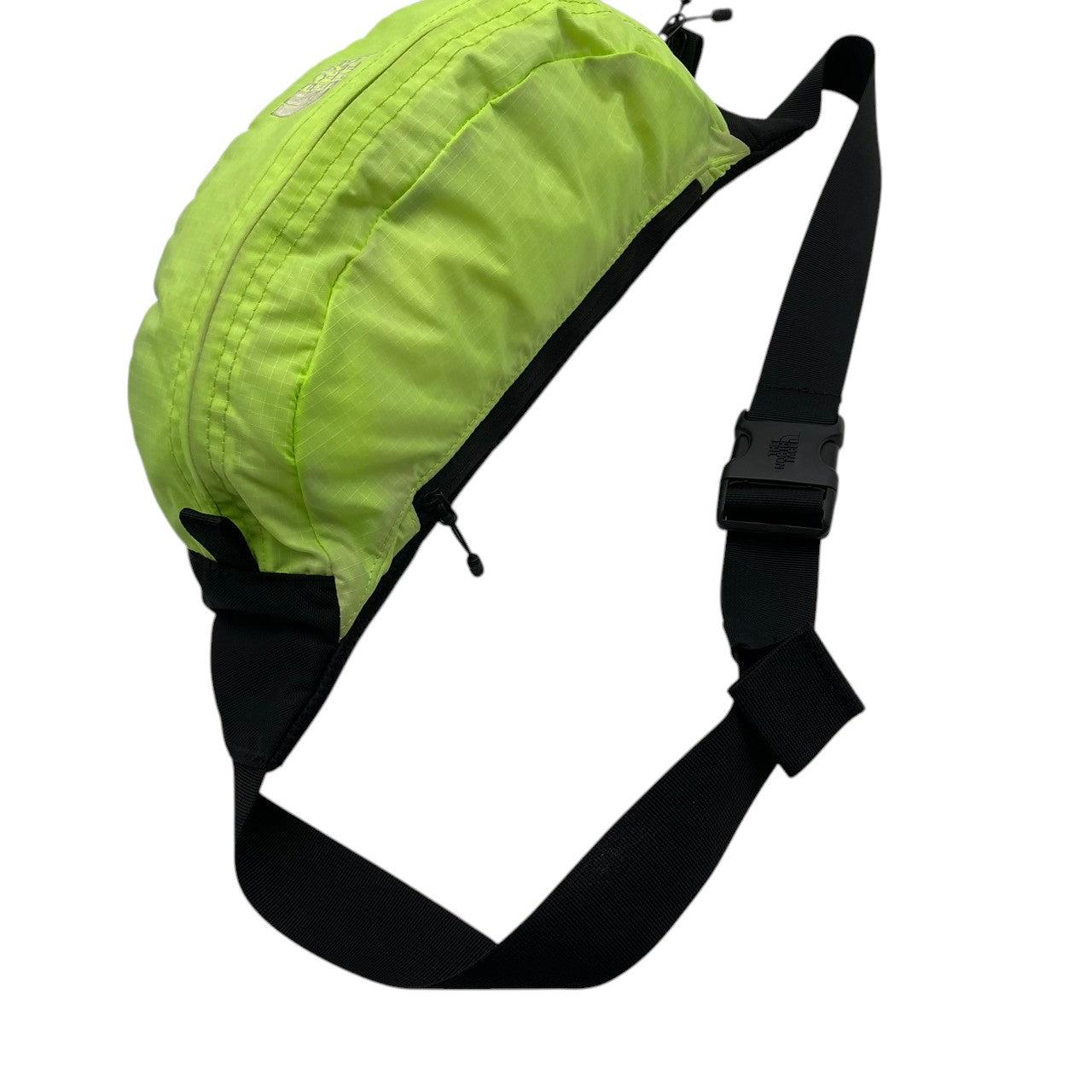 美品 THE NORTH FACE ノースフェイス ウエストバッグ ボディバッグ ナイロン 蛍光グリーン×ブラック ユニセックス 軽量 コンパクト アウトドア ランニング トレッキング フェス デイリー カジュアル ヒップバッグ s7