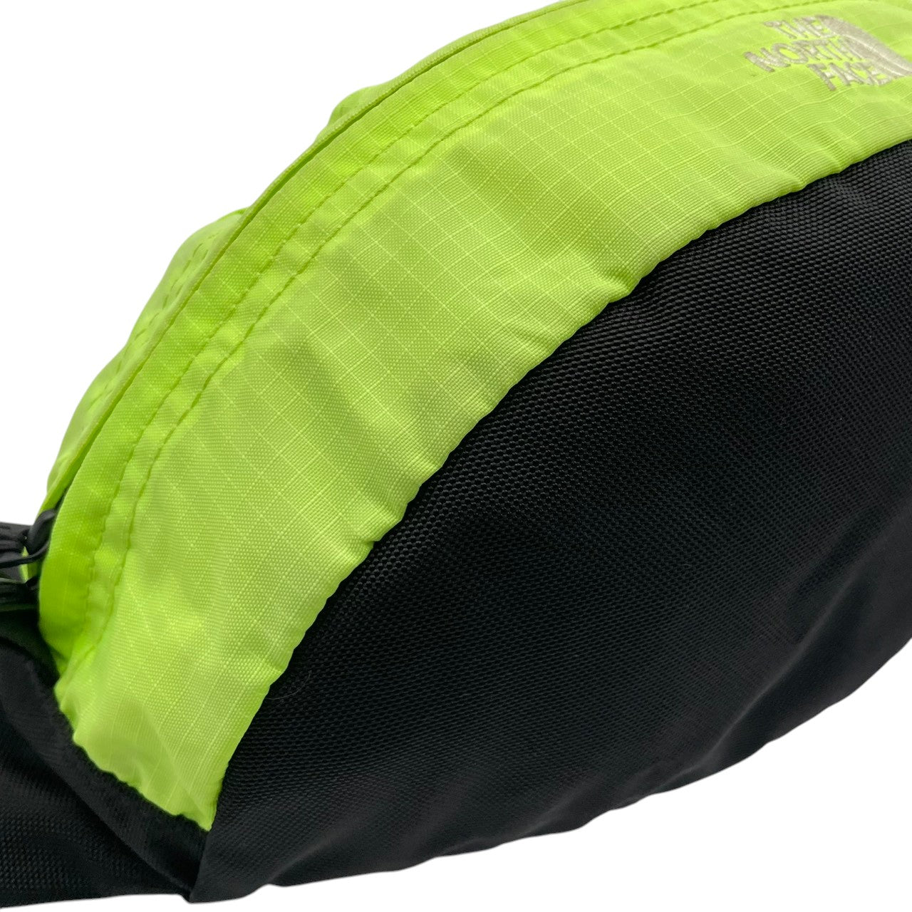 美品 THE NORTH FACE ノースフェイス ウエストバッグ ボディバッグ ナイロン 蛍光グリーン×ブラック ユニセックス 軽量 コンパクト アウトドア ランニング トレッキング フェス デイリー カジュアル ヒップバッグ s7