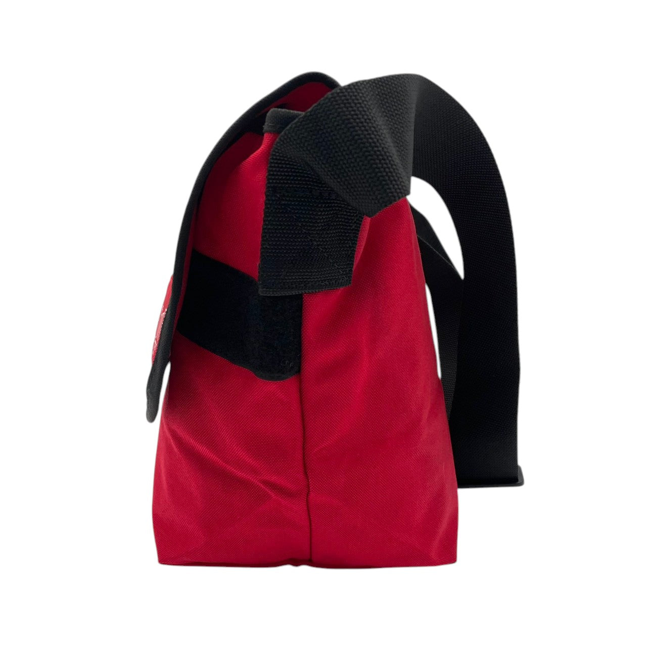 美品 Manhattan Portage マンハッタンポーテージ メッセンジャーバッグ ショルダーバッグ ナイロン レッド×ブラック ユニセックス カジュアル 通勤 通学 デイリー ニューヨーク ストリート コーデュラ 斜め掛け s7