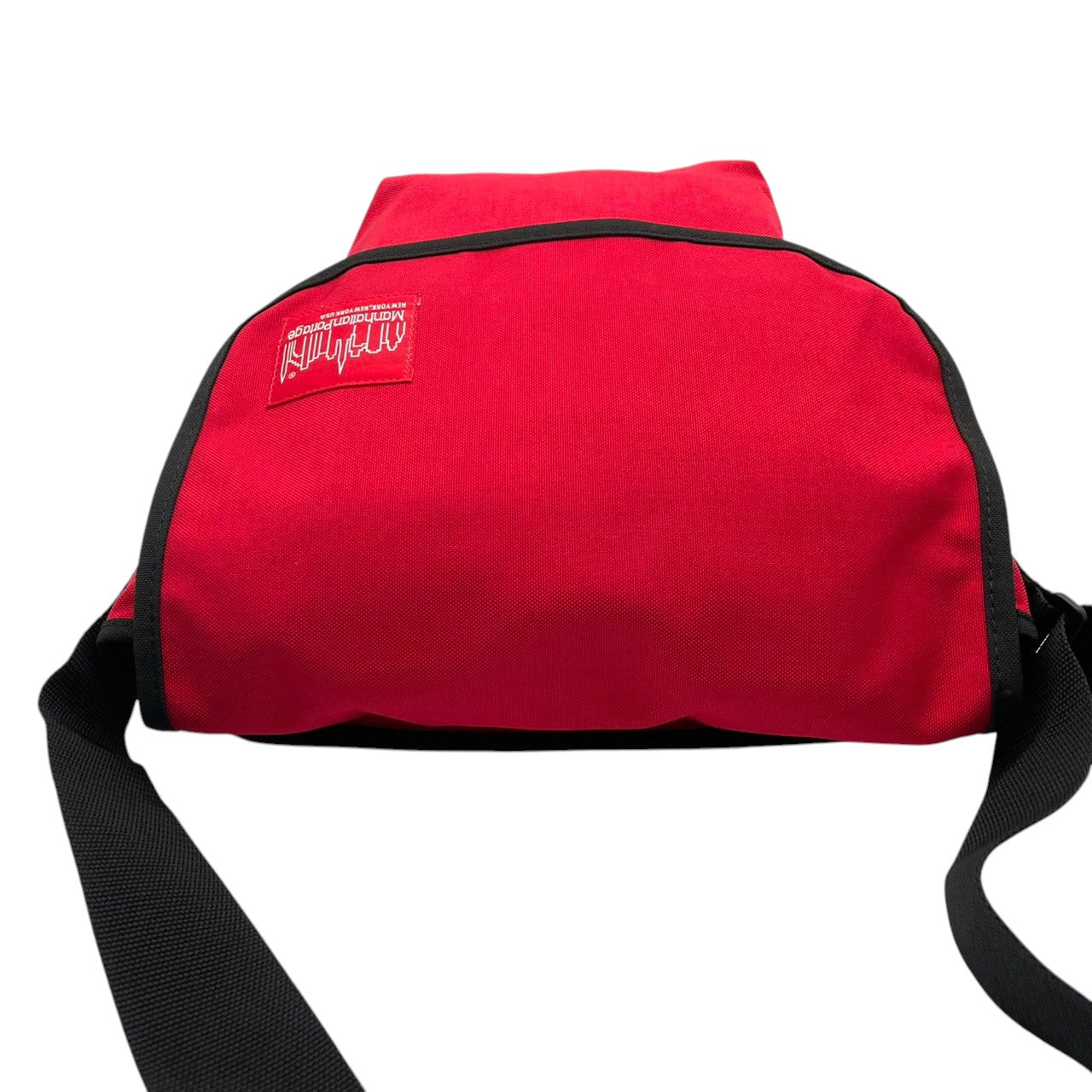 美品 Manhattan Portage マンハッタンポーテージ メッセンジャーバッグ ショルダーバッグ ナイロン レッド×ブラック ユニセックス カジュアル 通勤 通学 デイリー ニューヨーク ストリート コーデュラ 斜め掛け s7