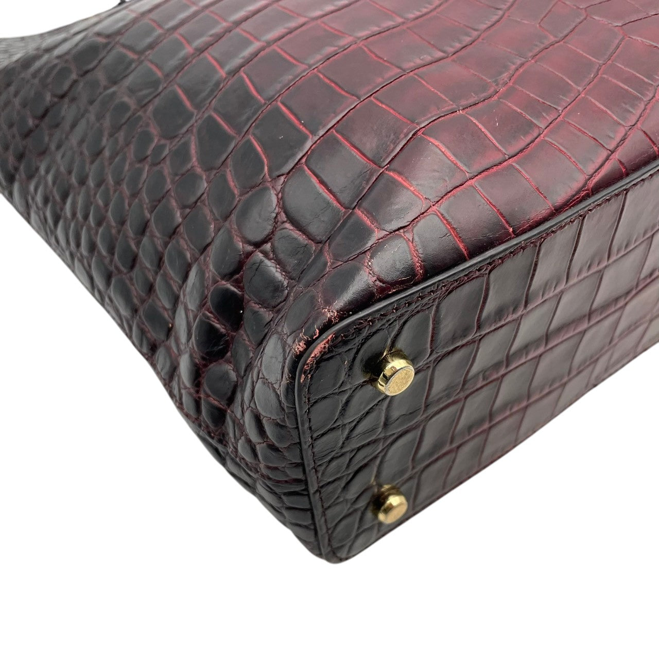 LEATHER JEWELS レザージュエルズ バッグ 2WAY トートバッグ ハンドバッグ ショルダーバッグ 手提げ 肩掛け 斜め掛け 牛革 クロコ型押し レザー ボルドー ワインレッド系 ゴールド金具 カジュアル 大容量 S2