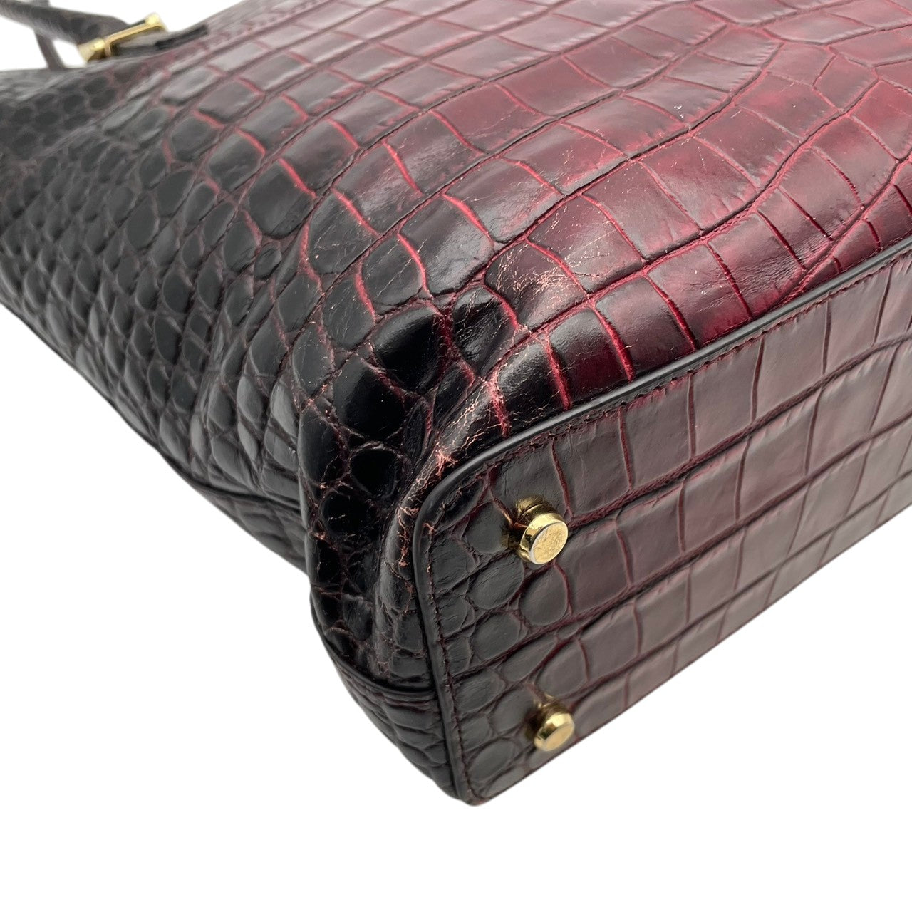 LEATHER JEWELS レザージュエルズ バッグ 2WAY トートバッグ ハンドバッグ ショルダーバッグ 手提げ 肩掛け 斜め掛け 牛革 クロコ型押し レザー ボルドー ワインレッド系 ゴールド金具 カジュアル 大容量 S2