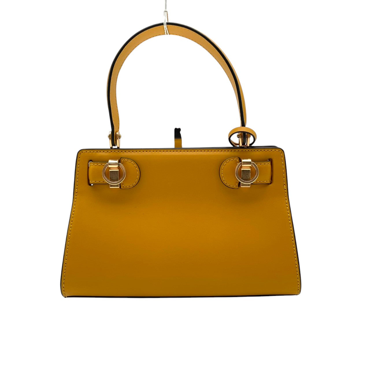 トリーバーチ TORY BURCH ハンドバッグ リー ラジウィル ショルダーバッグ 2WAY ミニバッグ レザー 本革 イエロー 黄色 ゴールド金具 Tロゴ エレガント クラシック カジュアル U7