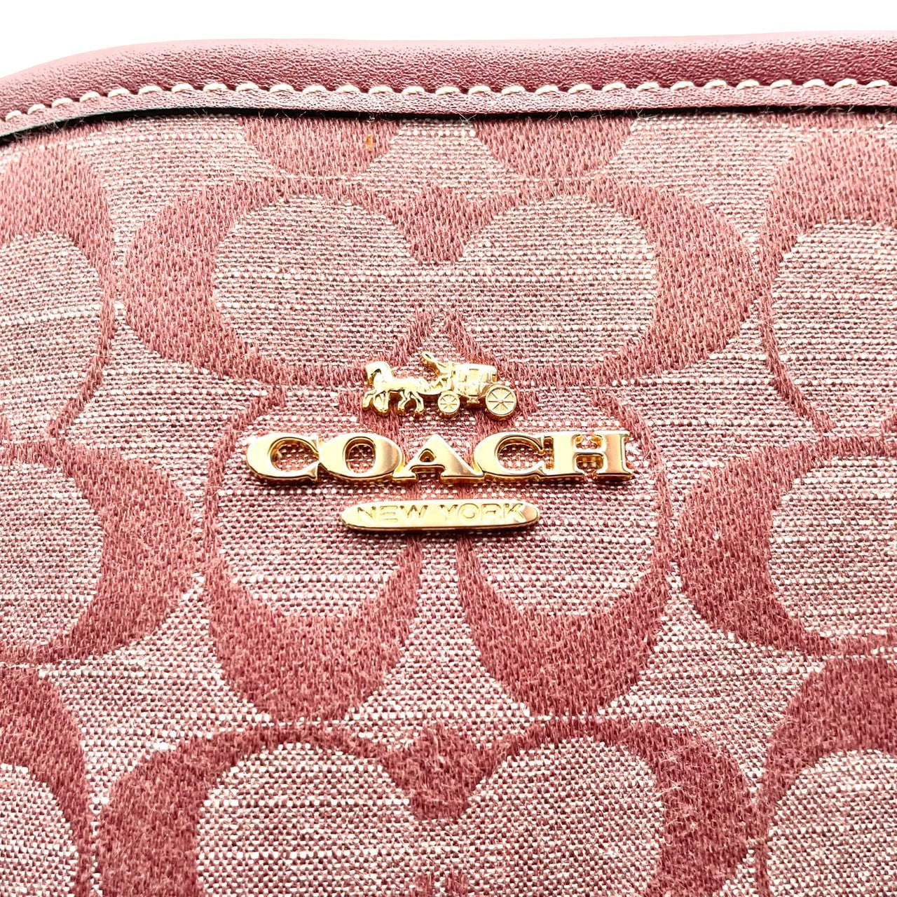 良品 コーチ COACH トートバッグ ハンドバッグ キャンバス レザー レッド 赤 シグネチャー エレガント クラシック カジュアル ビジネス お出かけ 普段使い 通勤 通学 デート トラベル 旅行 大容量 A4収納 レディース 自立可 鞄 U9