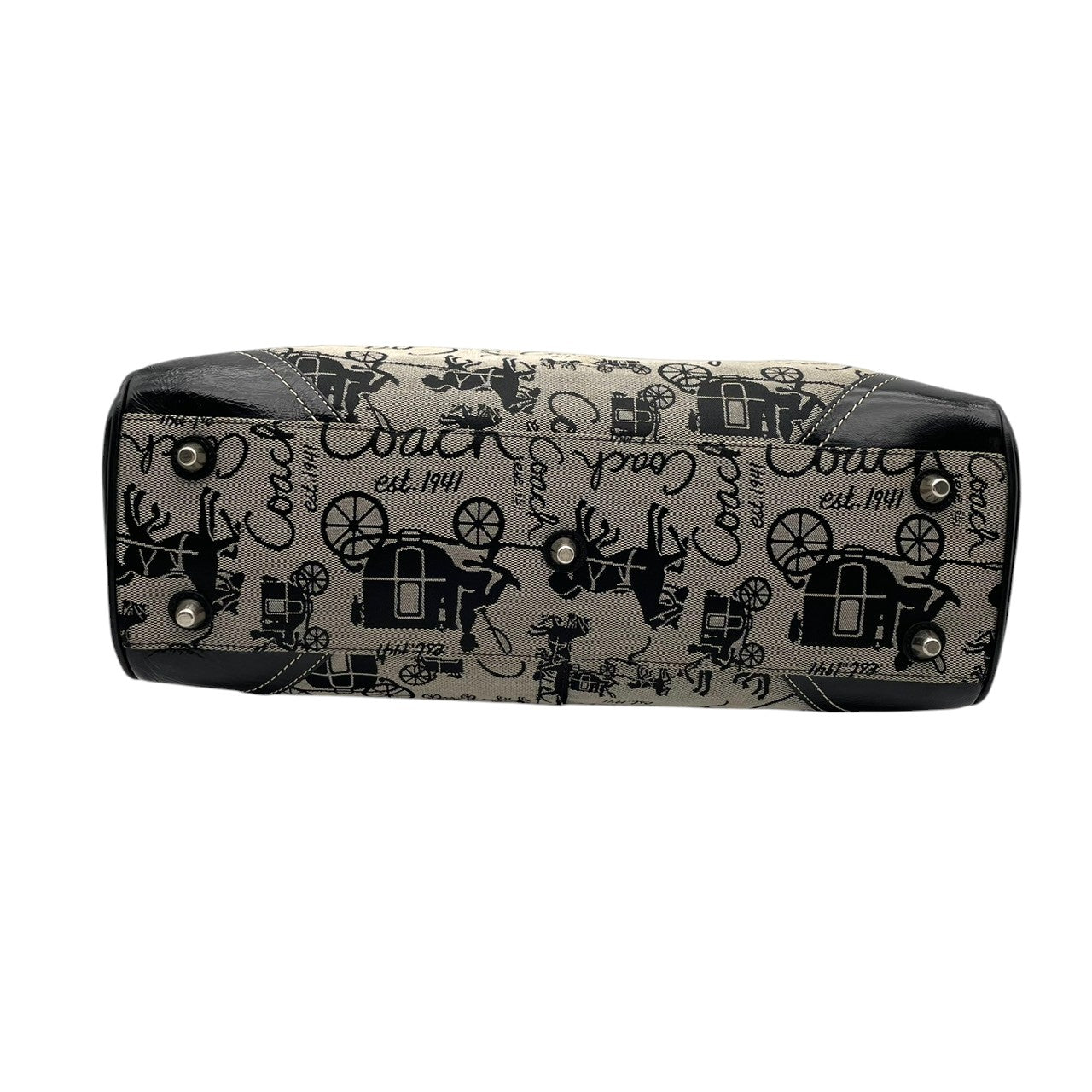 美品 コーチ COACH トートバッグ ワンショルダー ハンドバッグ シグネチャー キャンバス レザー グレー ブラック 黒 エレガント カジュアル ビジネス 通勤 通学 お出かけ 普段使い トラベル 旅行 大容量 レディース 自立可 肩掛け 鞄 S92