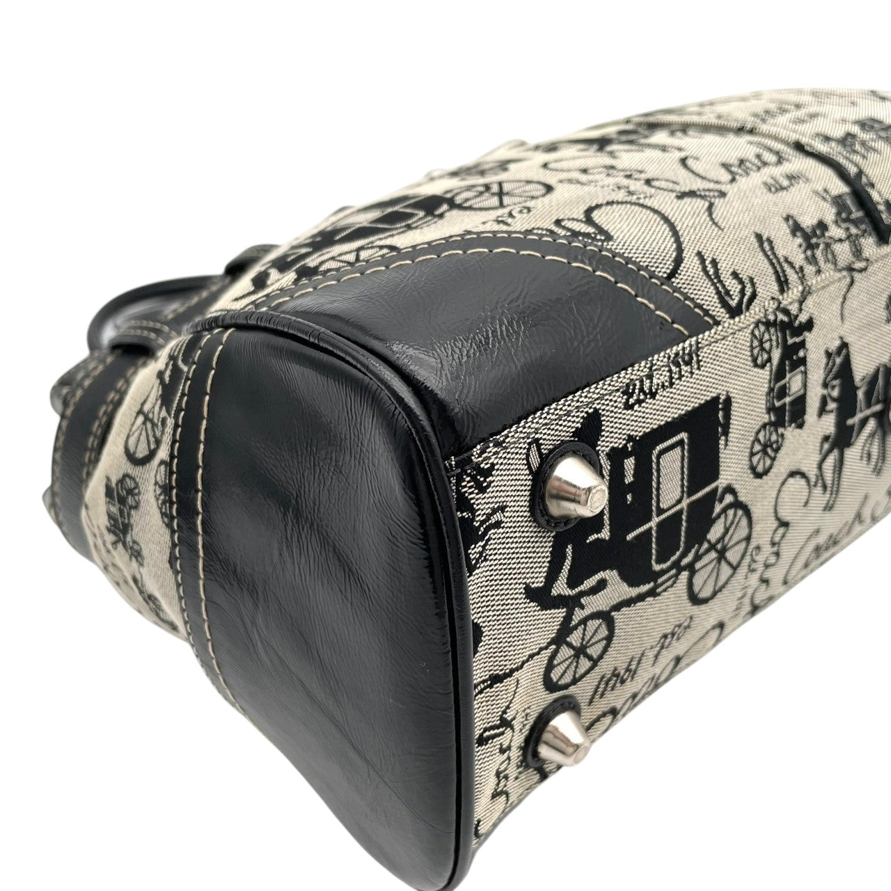 美品 コーチ COACH トートバッグ ワンショルダー ハンドバッグ シグネチャー キャンバス レザー グレー ブラック 黒 エレガント カジュアル ビジネス 通勤 通学 お出かけ 普段使い トラベル 旅行 大容量 レディース 自立可 肩掛け 鞄 S92
