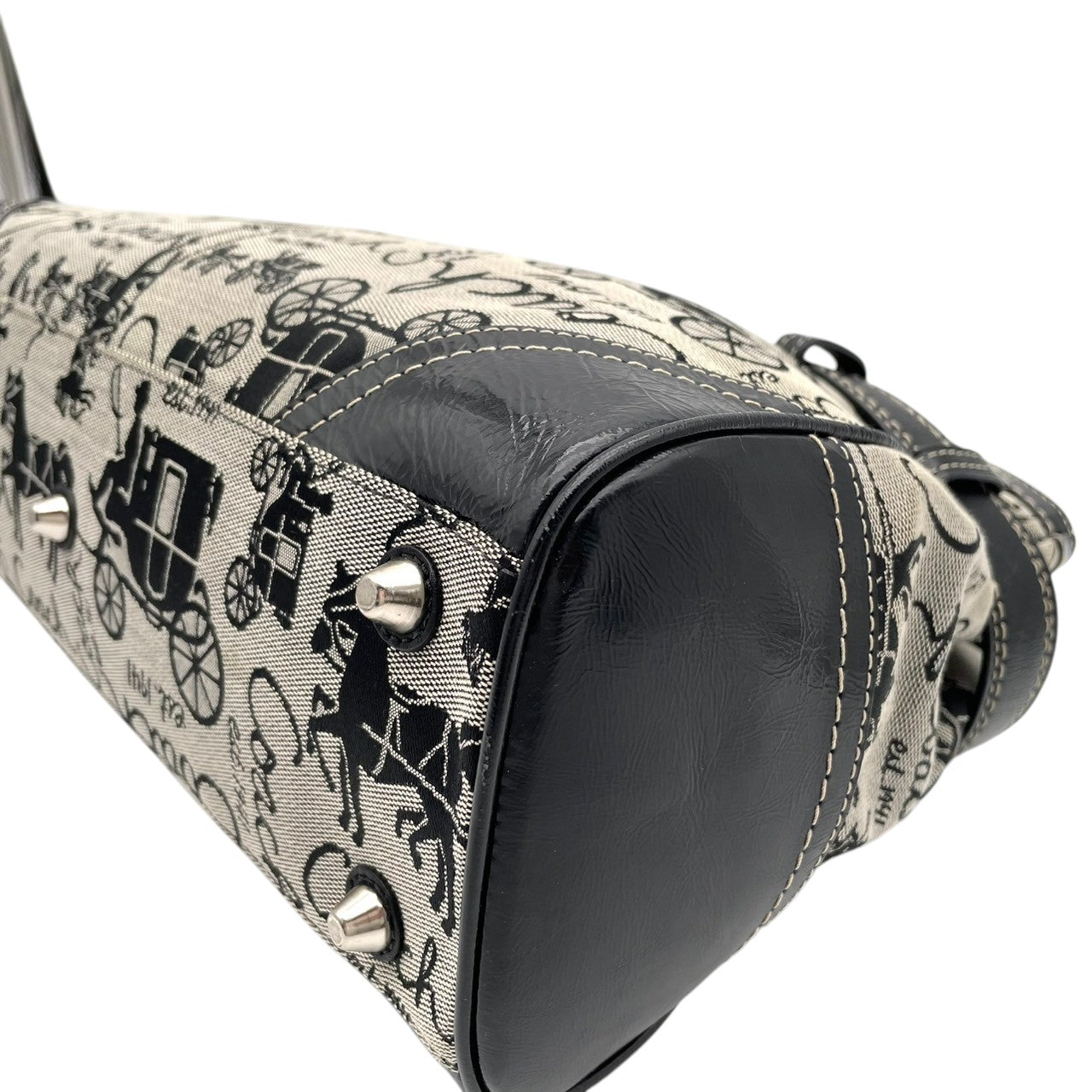 美品 コーチ COACH トートバッグ ワンショルダー ハンドバッグ シグネチャー キャンバス レザー グレー ブラック 黒 エレガント カジュアル ビジネス 通勤 通学 お出かけ 普段使い トラベル 旅行 大容量 レディース 自立可 肩掛け 鞄 S92