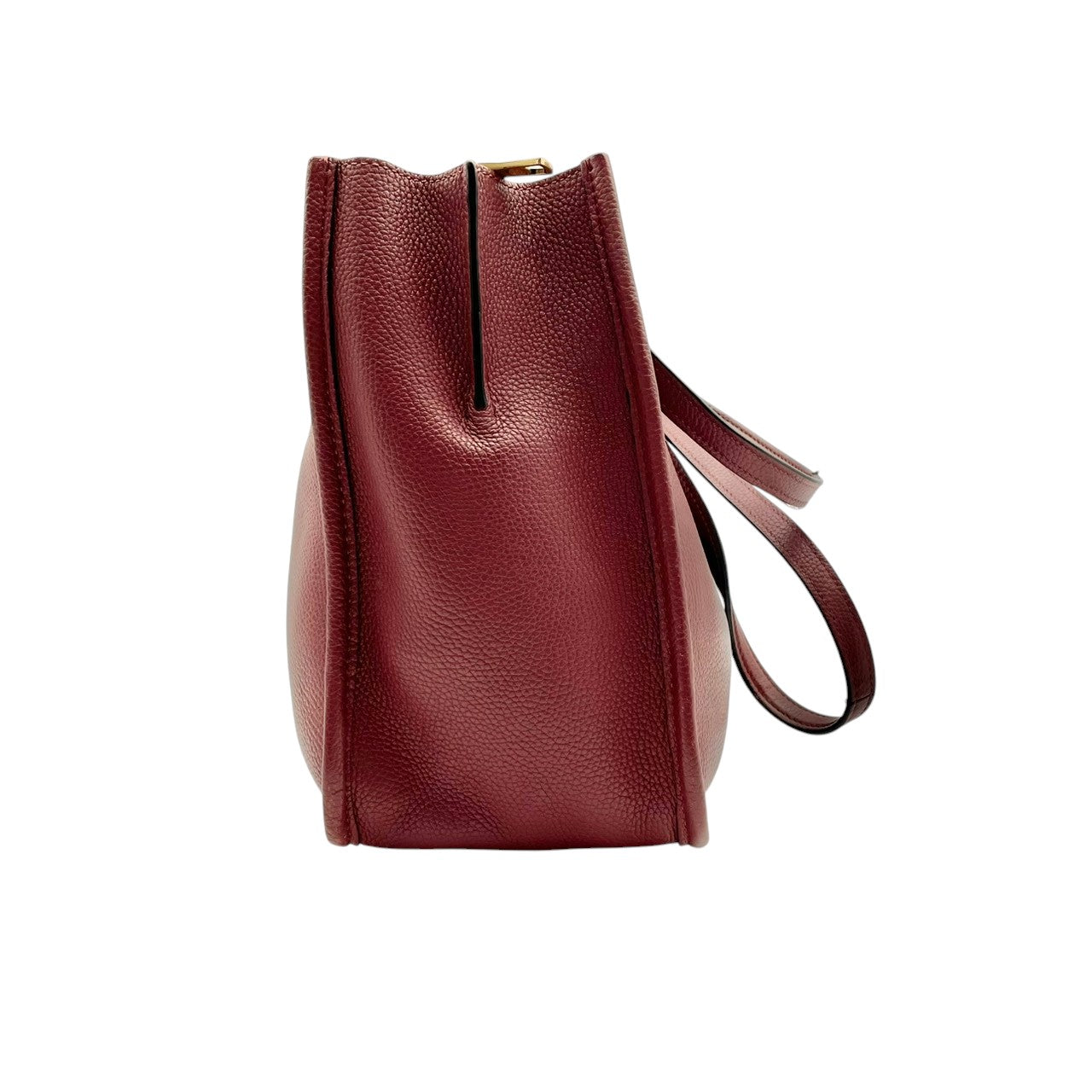 コーチ COACH トートバッグ ワンショルダーバッグ レザー 本革 レッド 赤 無地 ビンテージ クラシック エレガント 上品 鞄 肩掛け 手提げ 通勤 通学 A4収納可 自立可 シンプル 華やか ゴールド金具 チャーム付き ロゴ C3768 S87