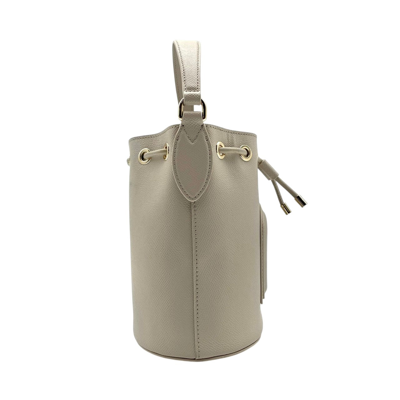 フルラ FURLA ハンドバッグ ショルダーバッグ 2WAY レザー 本革 ベージュ 無地 ビンテージ クラシック エレガント 上品 鞄 斜め掛け可 自立可 レディース 女子会 お出かけ 旅行 デイリー 華やか ゴールド金具 ロゴチャーム 希少 良品 S87