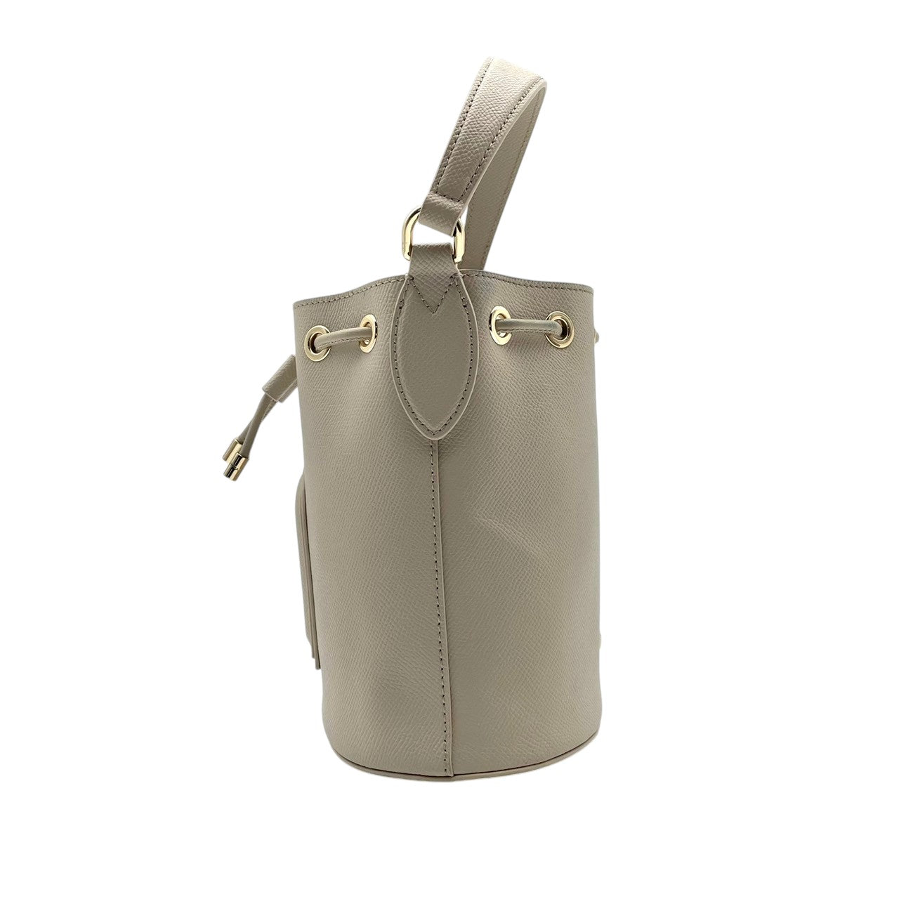 フルラ FURLA ハンドバッグ ショルダーバッグ 2WAY レザー 本革 ベージュ 無地 ビンテージ クラシック エレガント 上品 鞄 斜め掛け可 自立可 レディース 女子会 お出かけ 旅行 デイリー 華やか ゴールド金具 ロゴチャーム 希少 良品 S87