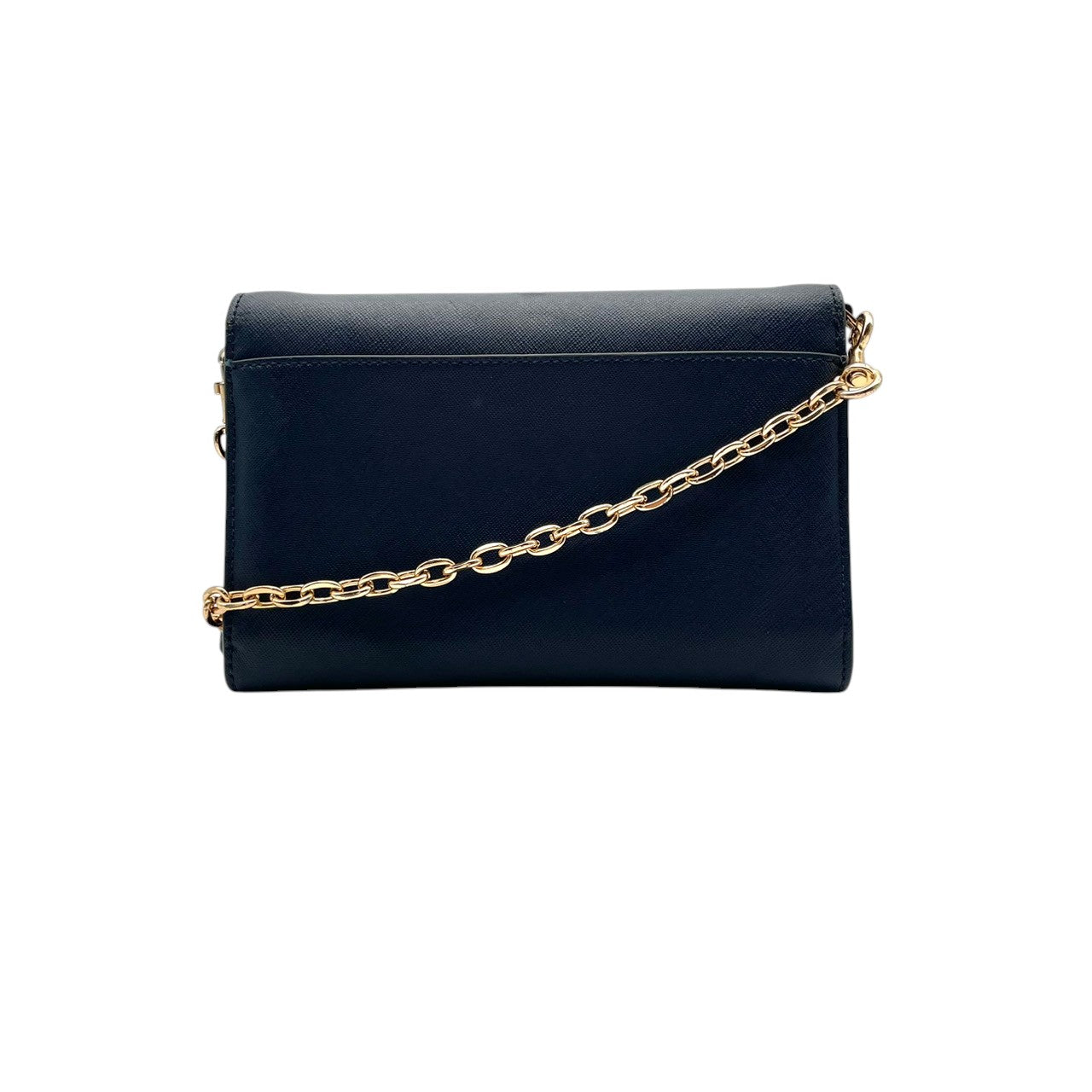 トリーバーチ Tory Burch ショルダーバッグ 斜め掛け可 チェーンショルダー レザー 本革 ネイビー 紺 紺色 ミニバッグ ウォレットバッグ ビンテージ クラシック エレガント 上品 鞄 レディース お出かけ 旅行 デイリー ロゴ ゴールド金具 S87