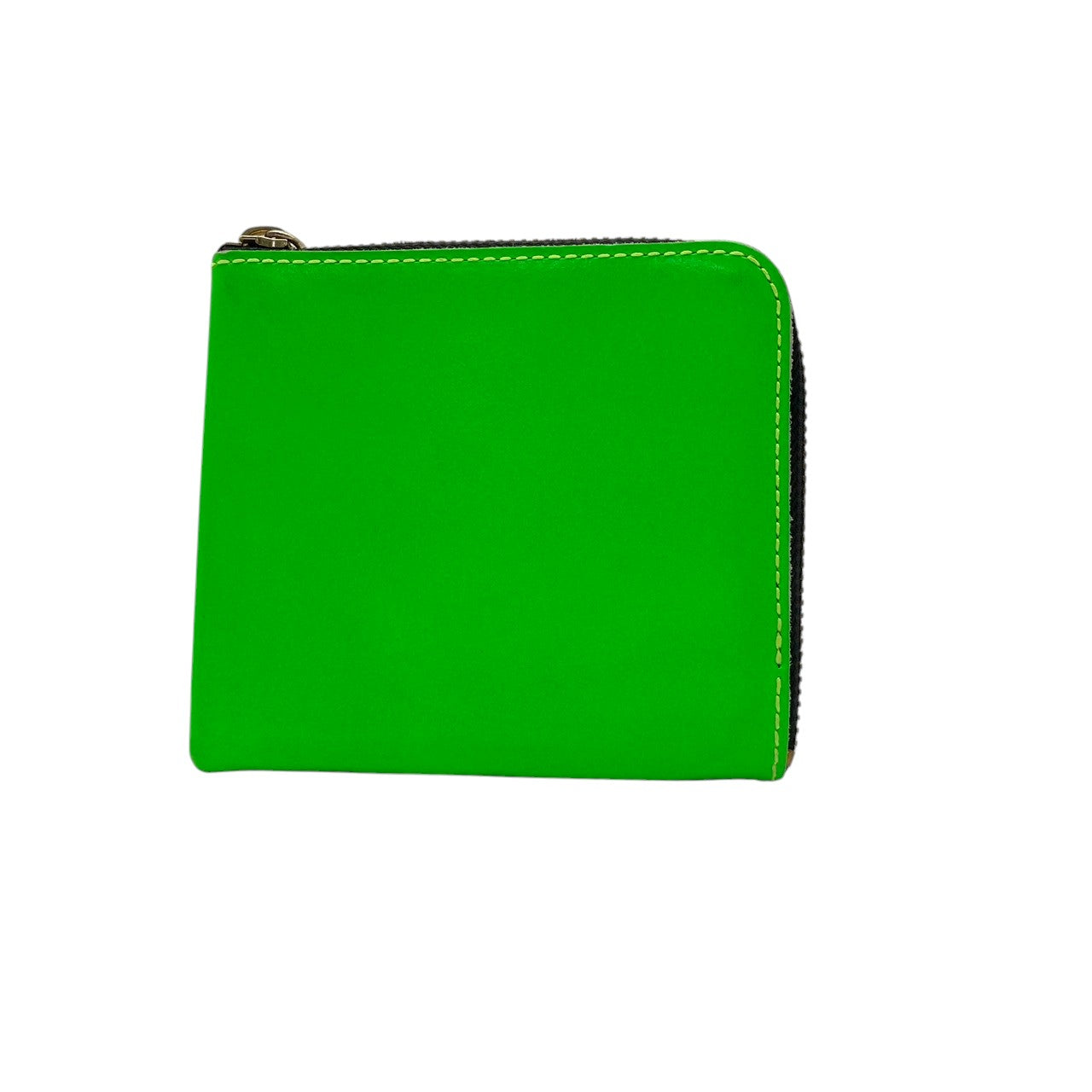 コムデギャルソン COMME des GARCONS 二つ折り財布 コンパクト L字ファスナー レザー 本革 緑 青 バイカラー ビンテージ クラシック エレガント モード シンプル 小物 メンズ レディース ユニセックス 人気 定番 高級感 m3
