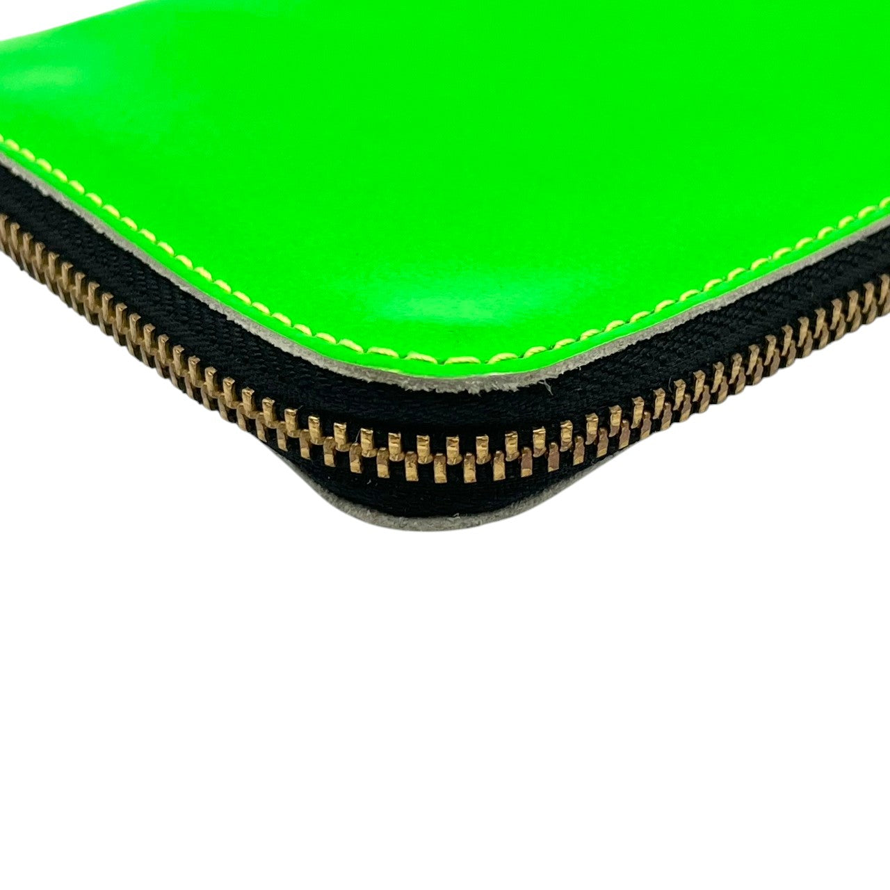 コムデギャルソン COMME des GARCONS 二つ折り財布 コンパクト L字ファスナー レザー 本革 緑 青 バイカラー ビンテージ クラシック エレガント モード シンプル 小物 メンズ レディース ユニセックス 人気 定番 高級感 m3