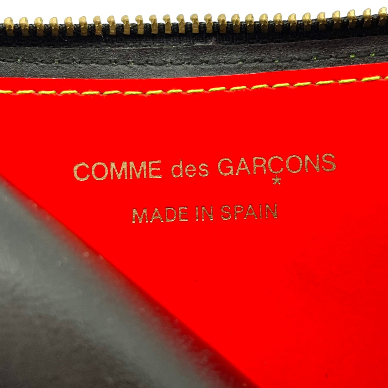 コムデギャルソン COMME des GARCONS 二つ折り財布 コンパクト L字ファスナー レザー 本革 緑 青 バイカラー ビンテージ クラシック エレガント モード シンプル 小物 メンズ レディース ユニセックス 人気 定番 高級感 m3