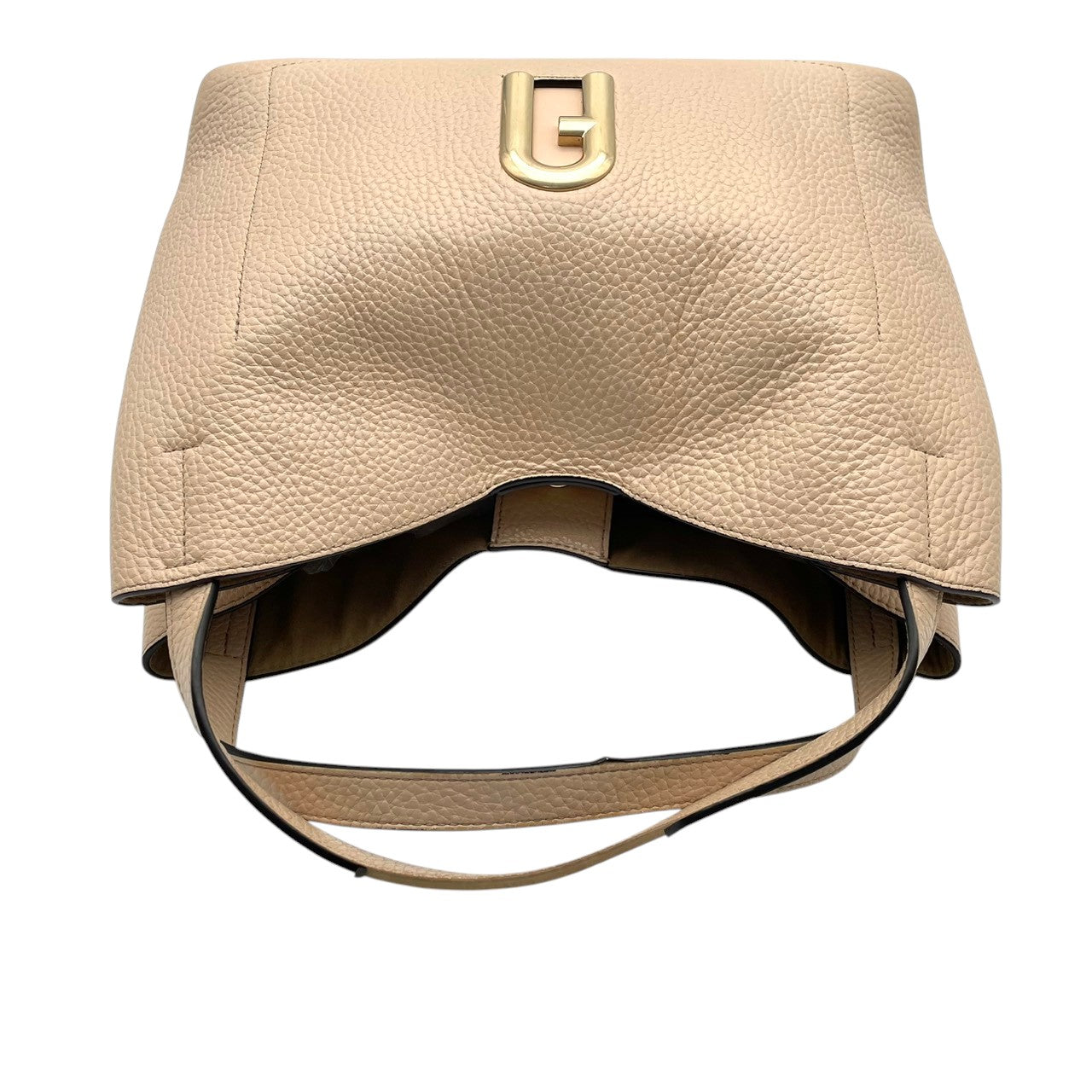 フルラ FURLA ハンドバッグ ショルダーバッグ 2WAY レザー 本革 ベージュ 無地 ビンテージ クラシック エレガント 上品 鞄 斜め掛け可 自立可 A4収納可 通勤 通学 大容量 レディース お出かけ 旅行 デイリー 良品 S91
