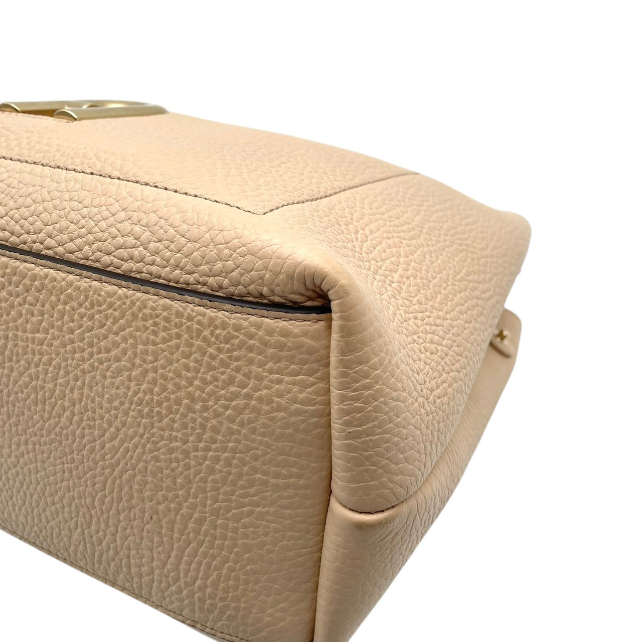 フルラ FURLA ハンドバッグ ショルダーバッグ 2WAY レザー 本革 ベージュ 無地 ビンテージ クラシック エレガント 上品 鞄 斜め掛け可 自立可 A4収納可 通勤 通学 大容量 レディース お出かけ 旅行 デイリー 良品 S91