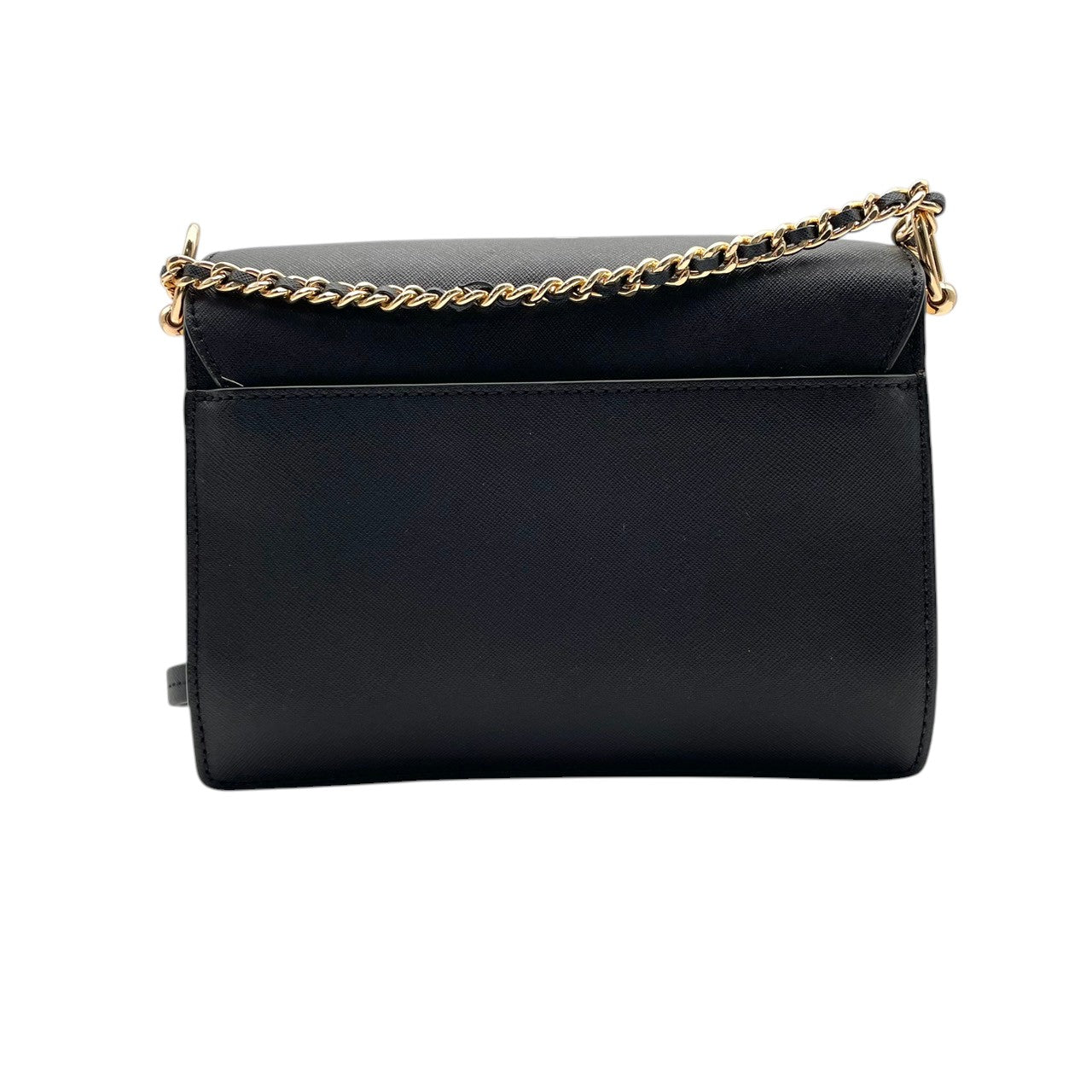 トリーバーチ TORY BURCH ショルダーバッグ チェーンショルダー レザー 本革 ブラック 黒 ゴールド金具 サフィアーノ クロスボディ 斜め掛け可 フラップ エレガント クラシック レディース お出かけ パーティー デイリー ユース S91