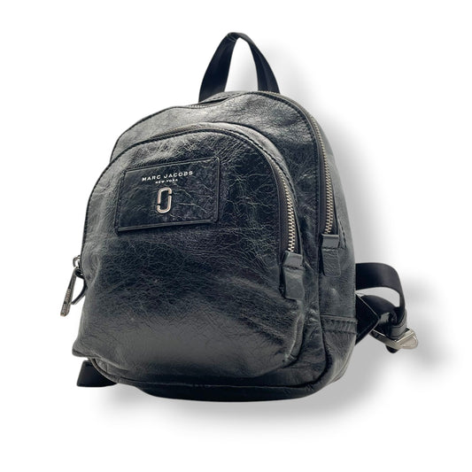マークジェイコブズ MARC JACOBS リュック・デイパック バックパック レザー 本革 ブラック 黒 ゴールド金具 ロゴ プレート ファスナー エレガント カジュアル デイリー 通勤 通学 普段使い お出かけ シンプル レディース 大容量 自立可 S80