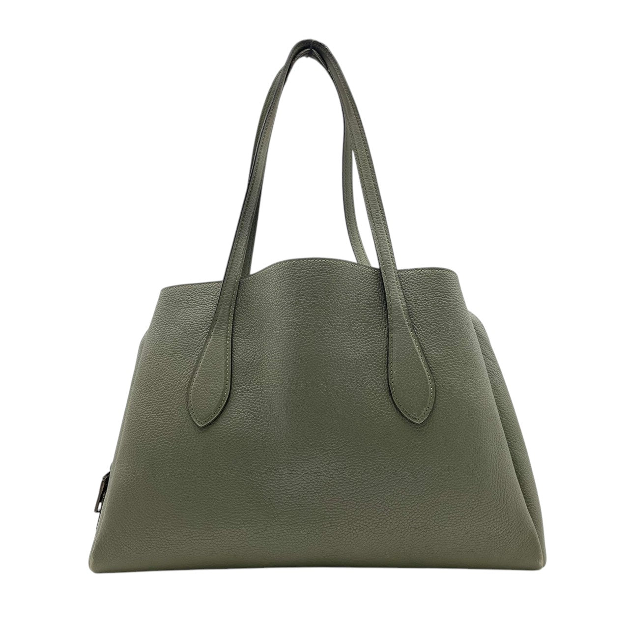 COACH コーチ トートバッグ ショルダーバッグ ワンショルダー 肩掛け レザー 本革 シボ革 グリーン 緑 ターンロック 88340 大容量 A4収納可 エレガント クラシック カジュアル ビジネス 通勤 通学 カバン 鞄 自立可 レディース S80