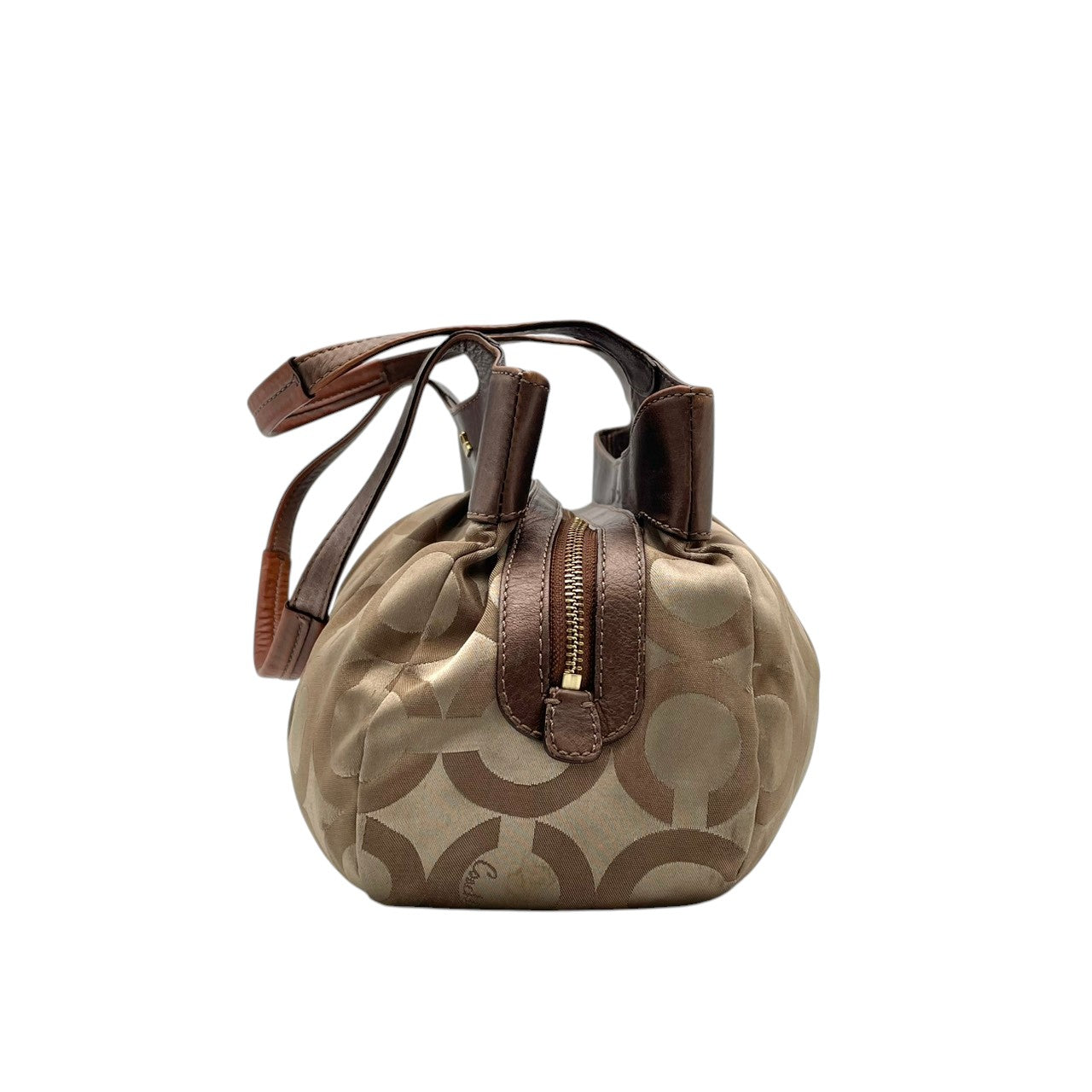 COACH コーチ トートバッグ ショルダーバッグ ワンショルダー 肩掛け キャンバス レザー 本革 ベージュ ブラウン 茶色 シグネチャー 総柄 ファスナー開閉 大容量 A4収納可 デイリーユース マザーズバッグ カバン 鞄 自立可 レディース U4
