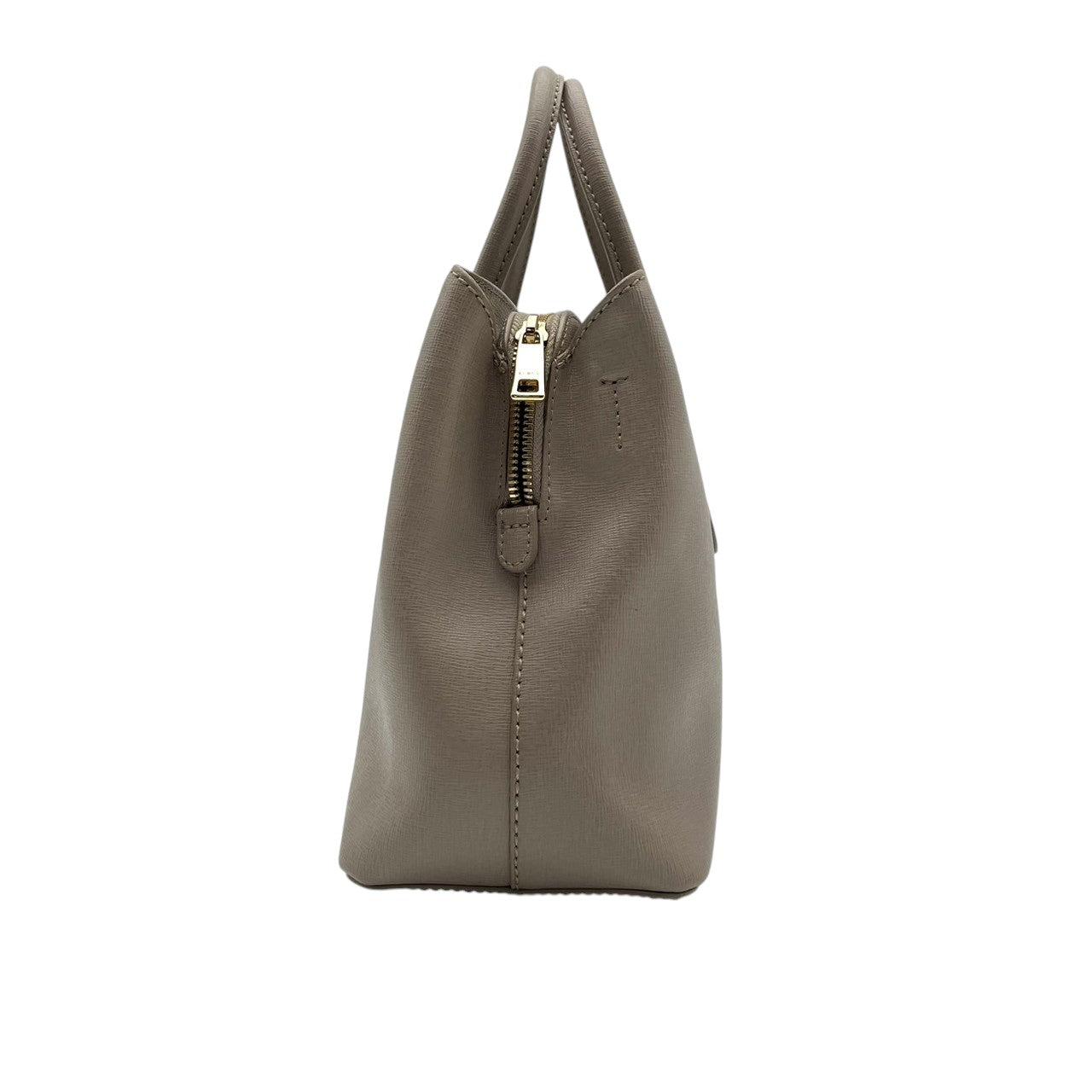 FURLA フルラ ハンドバッグ ショルダーバッグ 2WAY クロスボディ 斜め掛け可 レザー 本革 グレー 灰色 ロゴチャーム ファスナー エレガント クラシック カジュアル 通勤 通学 デイリー フォーマル カバン 鞄 自立可 レディース U4