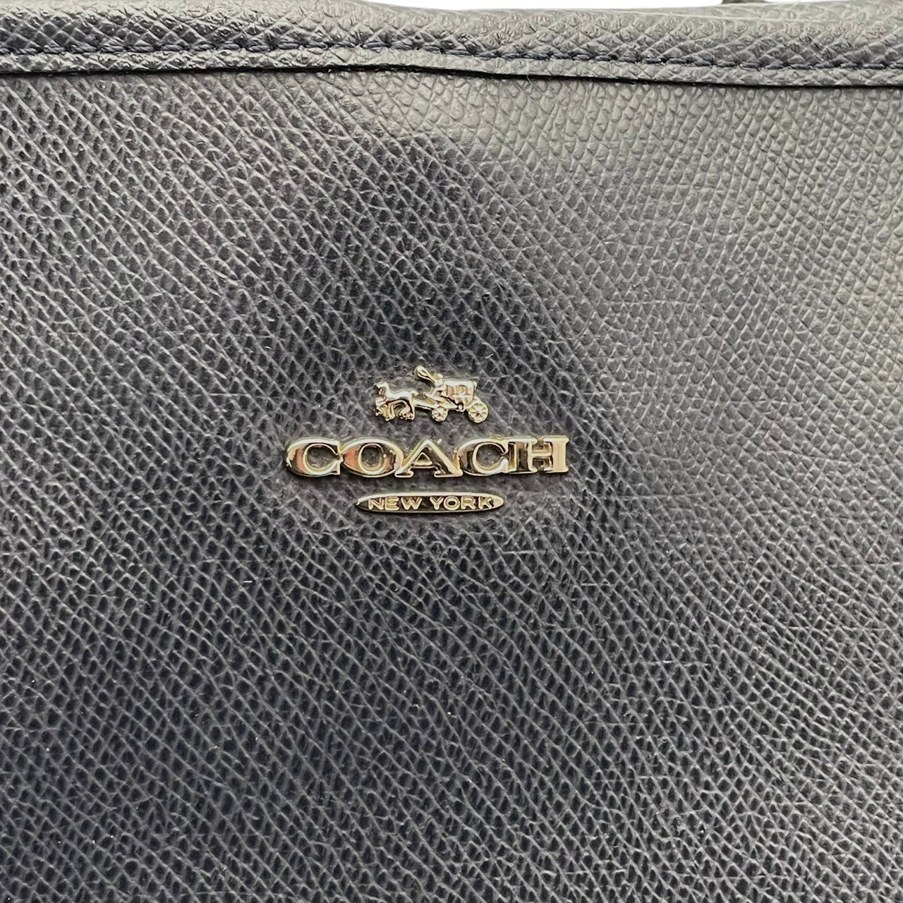 COACH コーチ トートバッグ ショルダーバッグ ワンショルダー 肩掛け レザー 本革 ネイビー 紺色 大容量 A4収納可 エレガント クラシック カジュアル ビジネス 通勤 通学 デイリーユース マザーズバッグ カバン 鞄 自立可 レディース S90