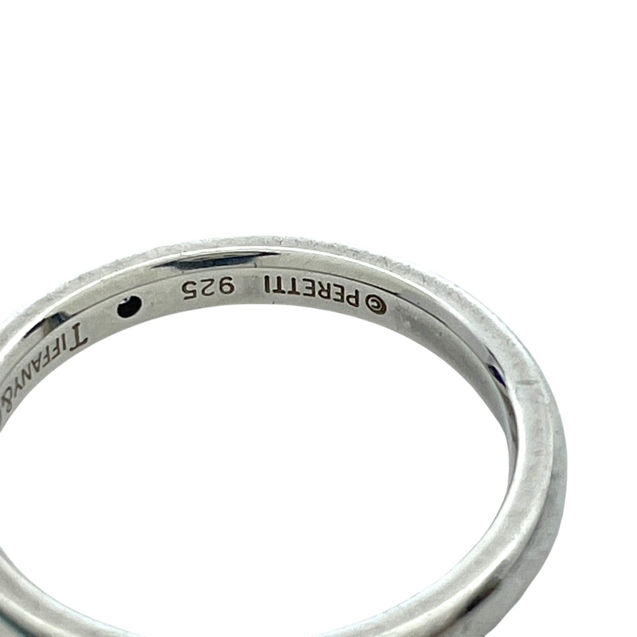 ティファニー TIFFANY&CO リング 指輪 エルサ ペレッティ スタッキング バンド 1P ピンクサファイア シルバー925 SV925 13.5号 レディース エレガント クラシック 上品 アクセサリー ジュエリー デイリー お出かけ 良品 i7