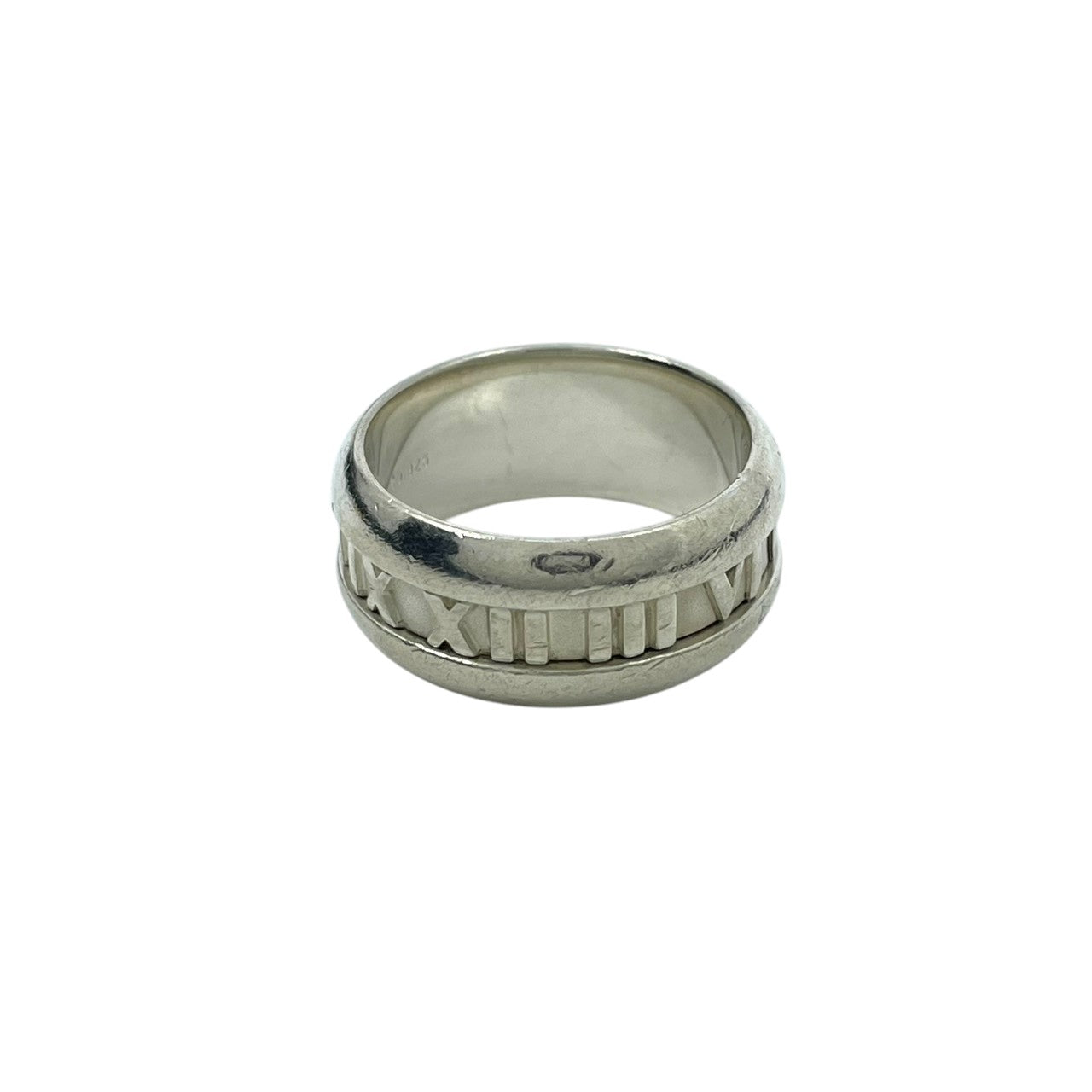 ティファニー TIFFANY&CO リング 指輪 アトラス ATLAS ローマ数字 シルバー925 SV925 17号 メンズ レディース ユニセックス 男女兼用 エレガント クラシック 上品 アクセサリー ジュエリー デイリー ビンテージ 良品 i7