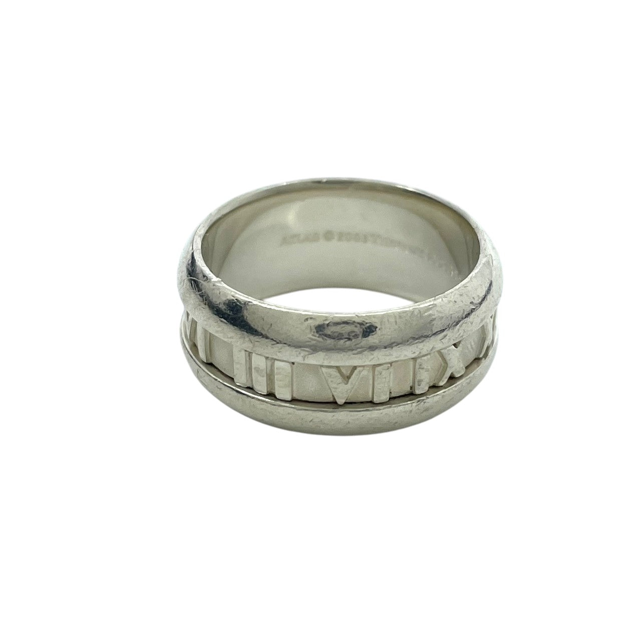 ティファニー TIFFANY&CO リング 指輪 アトラス ATLAS ローマ数字 シルバー925 SV925 17号 メンズ レディース ユニセックス 男女兼用 エレガント クラシック 上品 アクセサリー ジュエリー デイリー ビンテージ 良品 i7