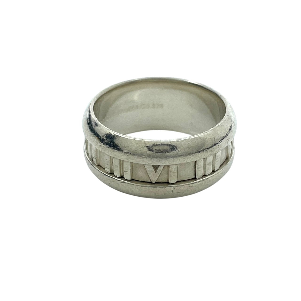 ティファニー TIFFANY&CO リング 指輪 アトラス ATLAS ローマ数字 シルバー925 SV925 17号 メンズ レディース ユニセックス 男女兼用 エレガント クラシック 上品 アクセサリー ジュエリー デイリー ビンテージ 良品 i7