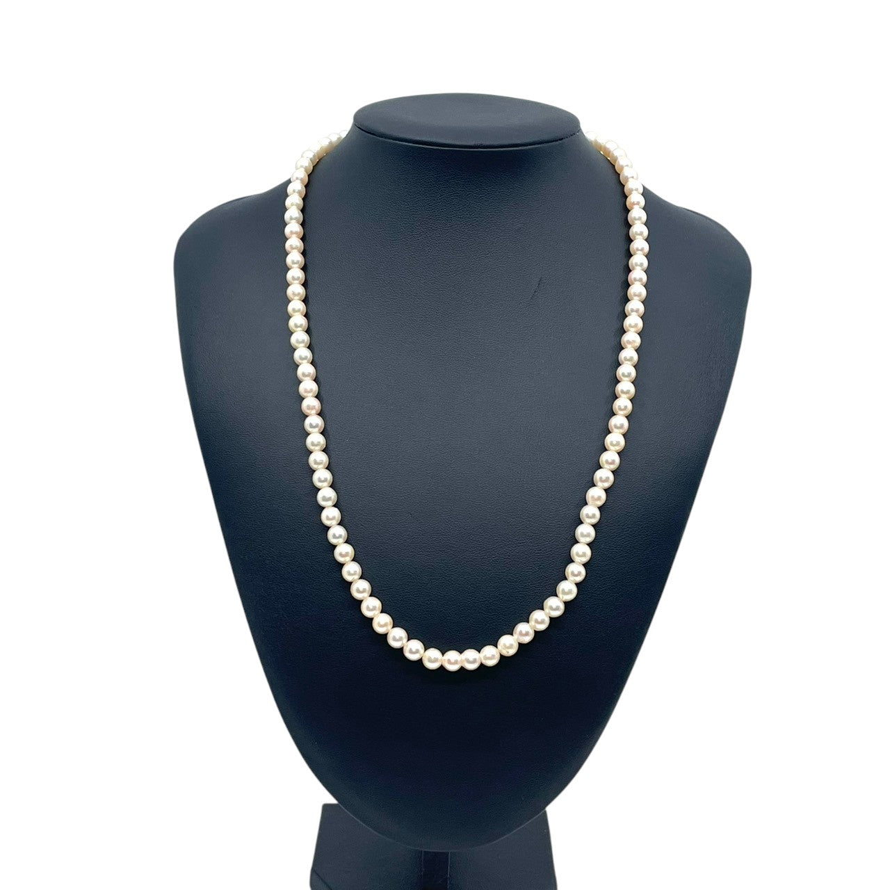 良品 パール 真珠 ネックレス 約6.1mm 約6.3mm 89粒 SILVER シルバー 刻印 金具 ジュエリー 冠婚葬祭 フォーマル カジュアル パーティー 卒業式 入学式 卒園式 入園式 ウェディング お呼ばれ デート エレガント レディース i7