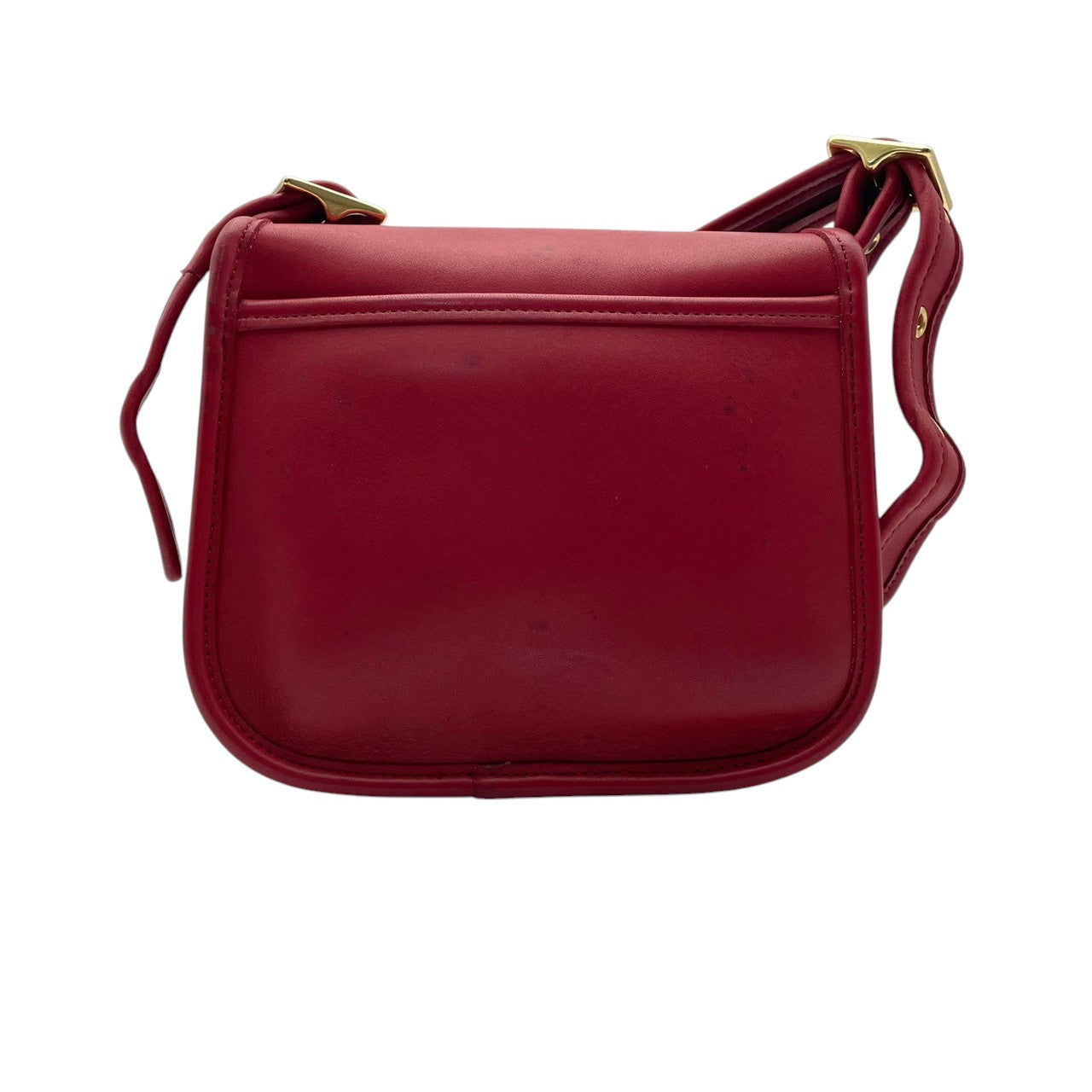 良品 コーチ COACH オールドコーチ ショルダーバッグ クロスボディ レザー 本革 レッド 赤 斜め掛け可 肩掛け ポシェット ターンロック ビンテージ レトロ エレガント 上品 シンプル カジュアル デイリー トラベル 旅行 レディース S96