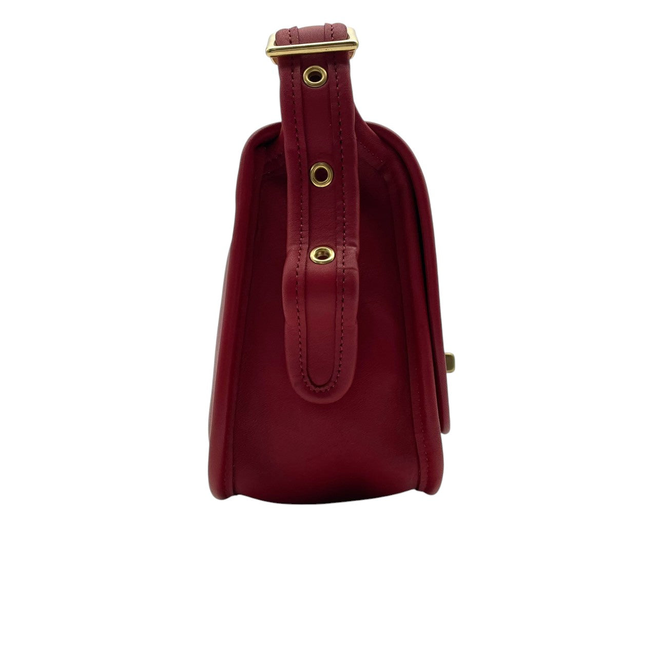 良品 コーチ COACH オールドコーチ ショルダーバッグ クロスボディ レザー 本革 レッド 赤 斜め掛け可 肩掛け ポシェット ターンロック ビンテージ レトロ エレガント 上品 シンプル カジュアル デイリー トラベル 旅行 レディース S96