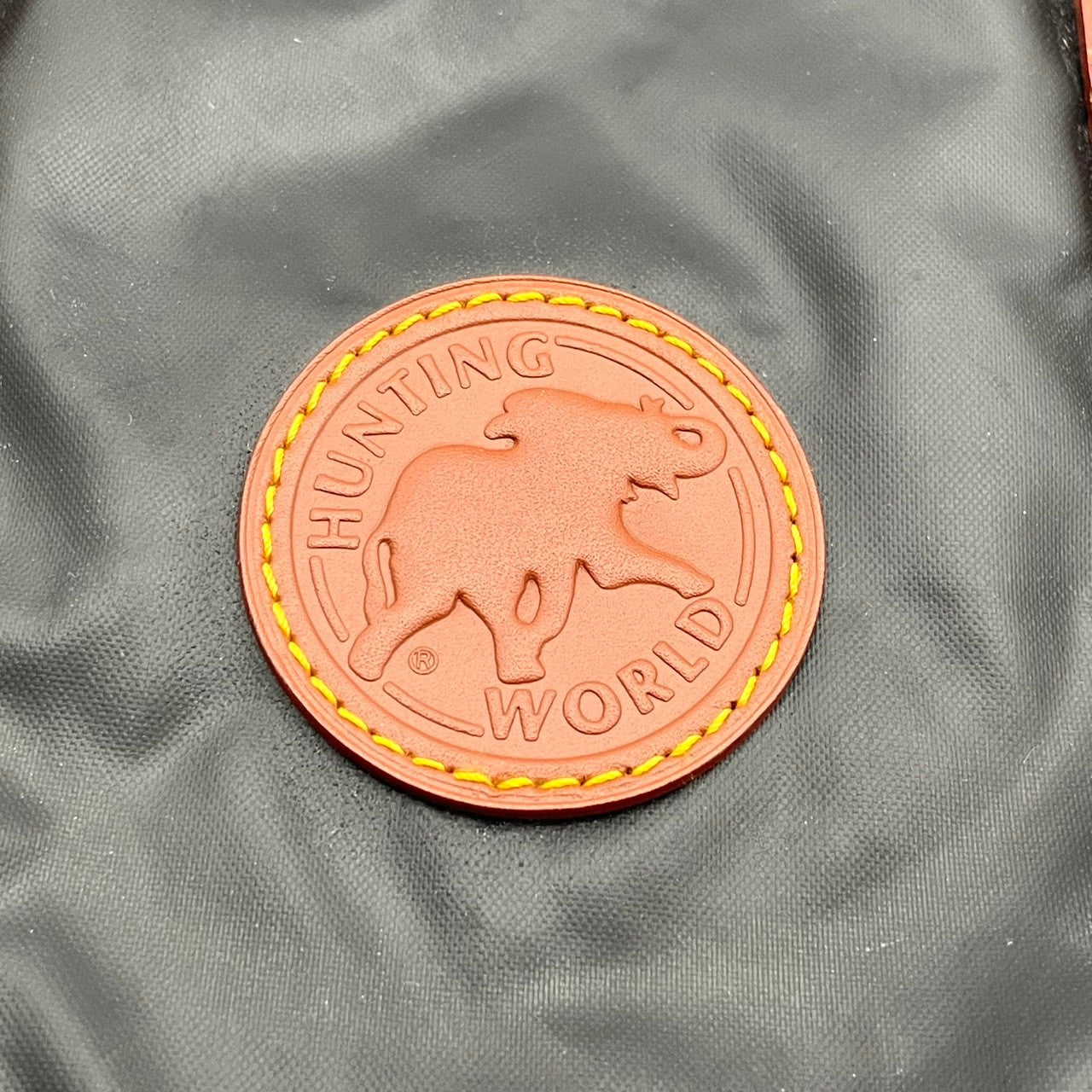 良品 ハンティングワールド HUNTING WORLD ビジネスバッグ ブリーフケース トートバッグ ハンドバッグ PVC レザー 本革 ブラック 黒 ブラウン 茶 ロゴ 総柄 A4収納可 大容量 メンズ 紳士 通勤 出張 ビジネス カジュアル カバン S96