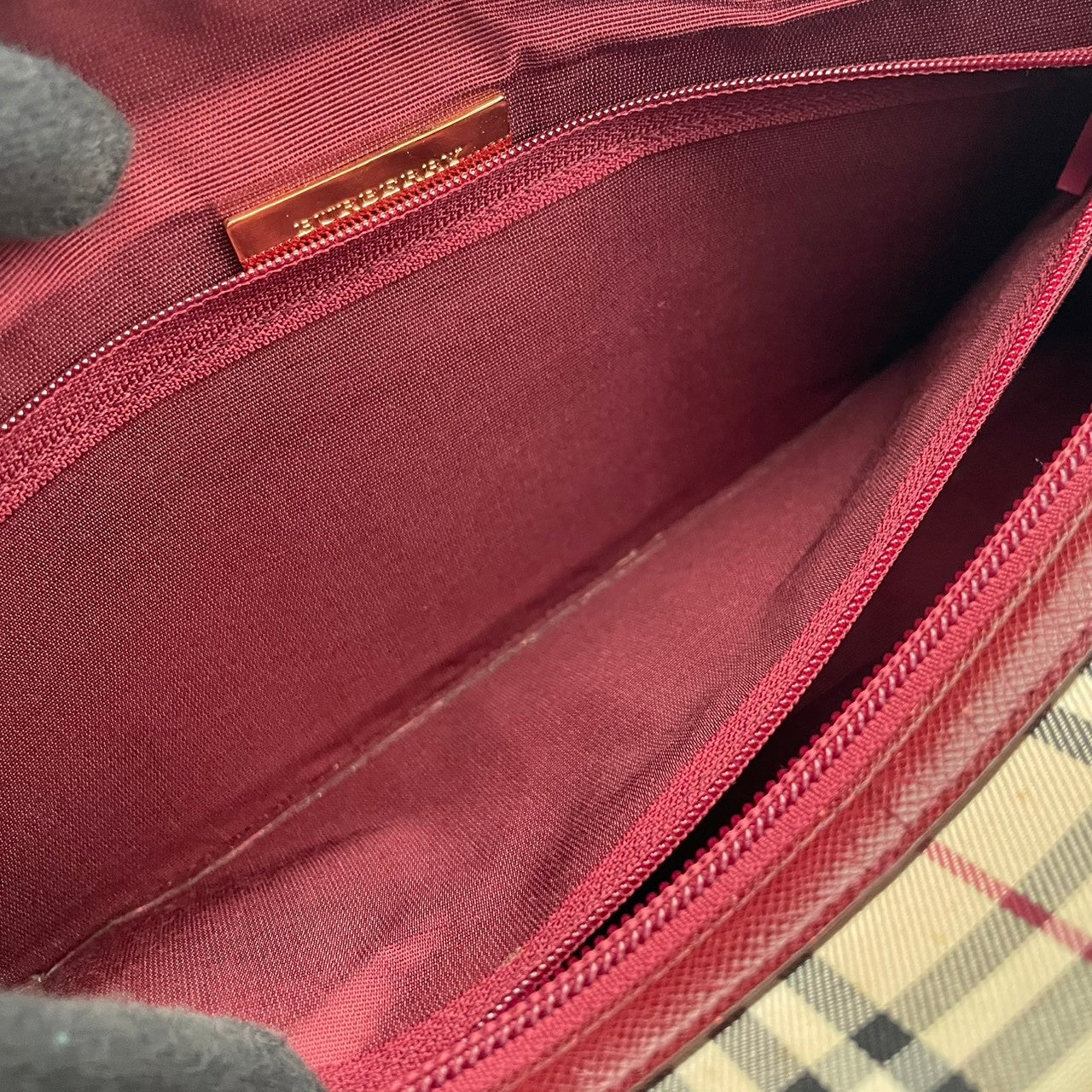 良品 バーバリー BURBERRY ハンドバッグ ミニボストン キャンバス レザー ノバチェック ベージュ ボルドー ワンショルダー 鞄 レディース カジュアル フォーマル クラシック エレガント ビンテージ レトロ デイリー お出かけ かばん カバン S96