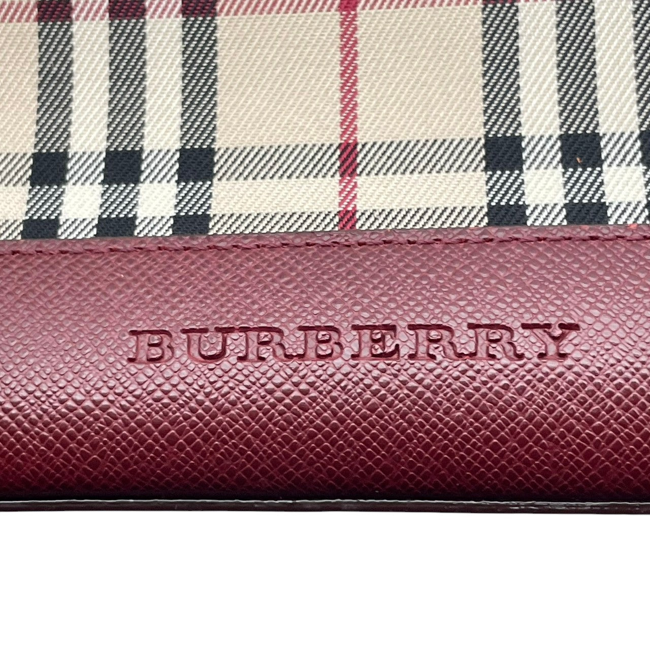 良品 バーバリー BURBERRY ハンドバッグ ミニボストン キャンバス レザー ノバチェック ベージュ ボルドー ワンショルダー 鞄 レディース カジュアル フォーマル クラシック エレガント ビンテージ レトロ デイリー お出かけ かばん カバン S96