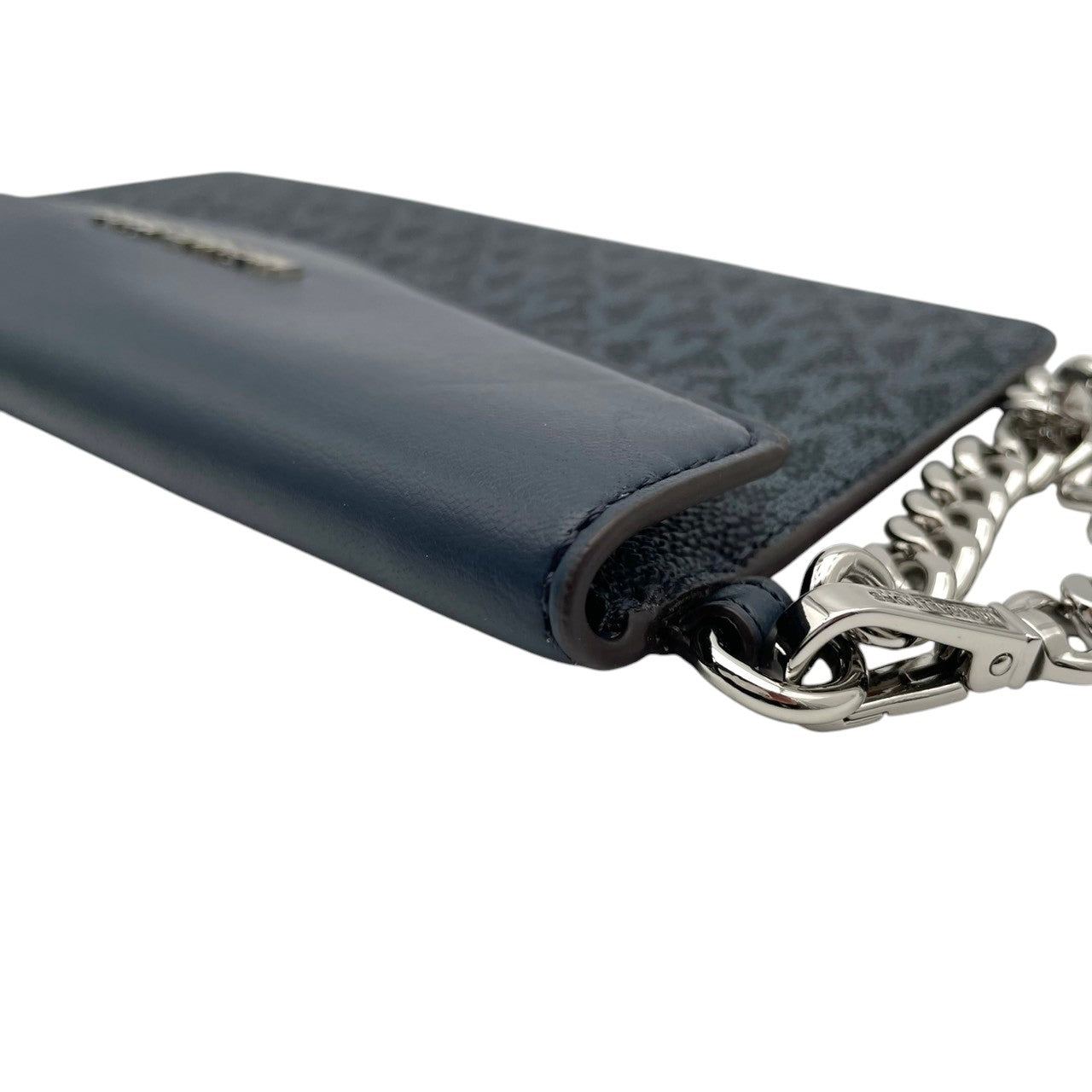 美品 マイケルコース MICHAEL KORS ポーチ 長財布 クラッチバッグ PVC レザー ネイビー 紺 小物入れ レディース カジュアル フォーマル パーティー お出かけ デイリー クラシック レトロ 上品 華やか 軽量 鞄 かばん カバン K12