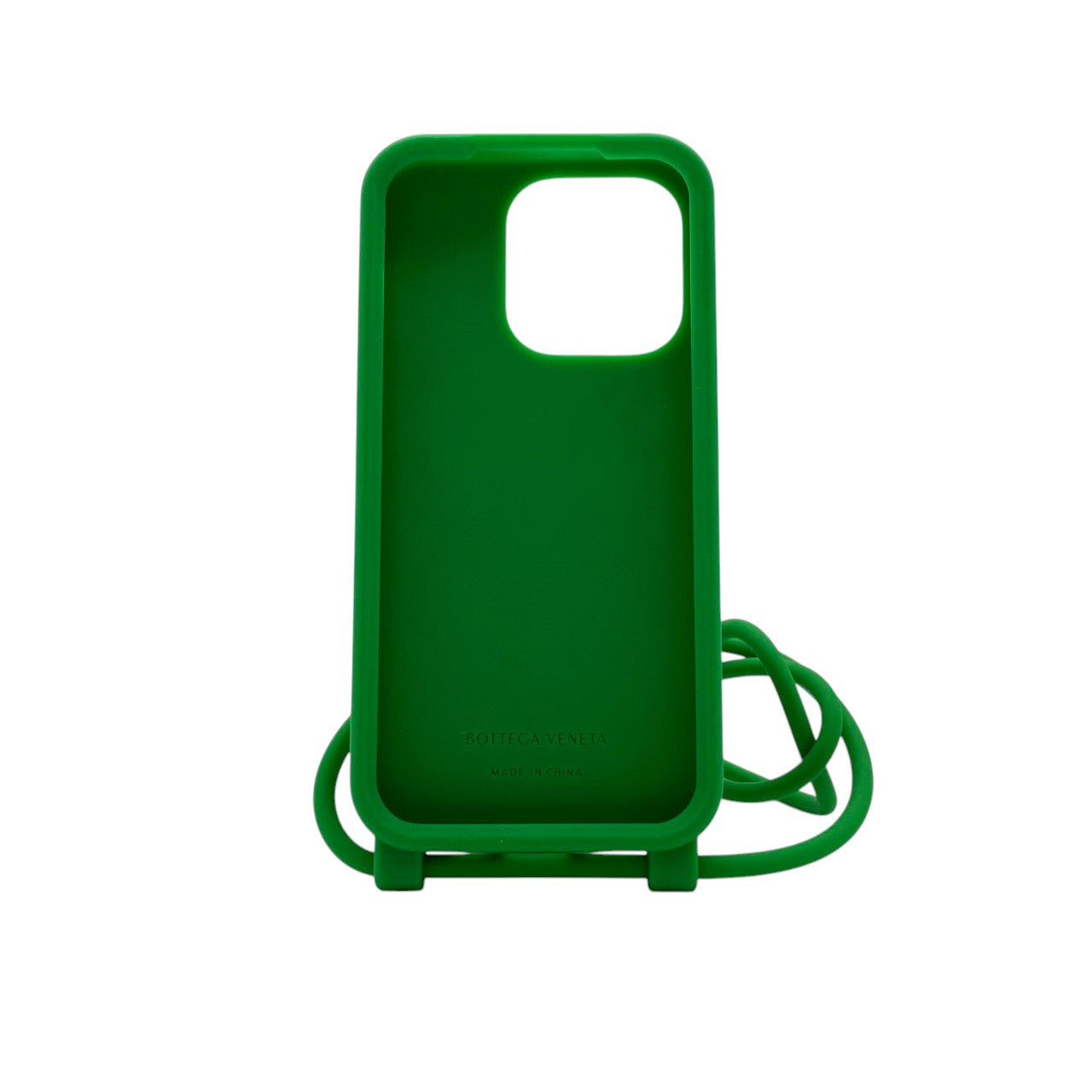 美品 ボッテガヴェネタ BOTTEGA VENETA スマホケース iPhone 携帯カバー スマートフォン シリコン ラバー グリーン 緑 イントレチャート マキシ 男女兼用 ユニセックス カジュアル クラシック エレガント ビンテージ レトロ 上品 M5