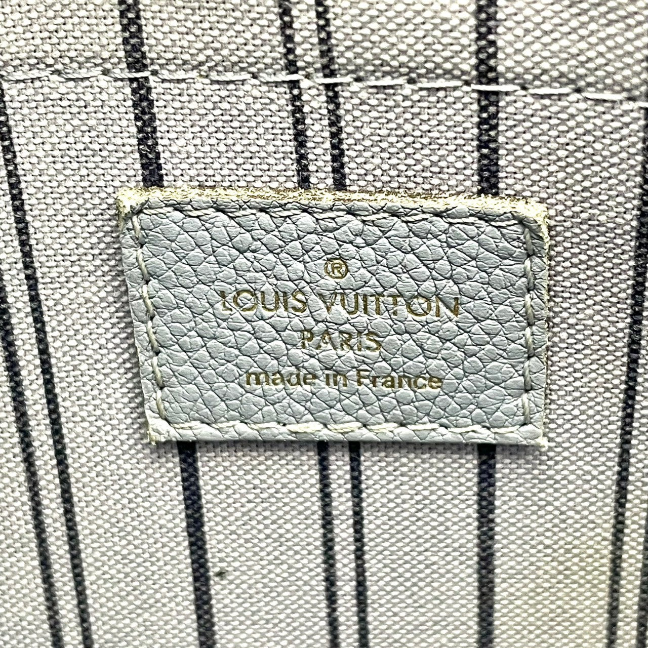 美品 ルイヴィトン LOUIS VUITTON ハンドバッグ モンテーニュBB モノグラムアンプラント レザー 2WAY ショルダーバッグ ハンドバッグ ライトブルー 斜め掛け クロスボディ 自立可 レディース 上品 クラシック エレガント 鞄 s18