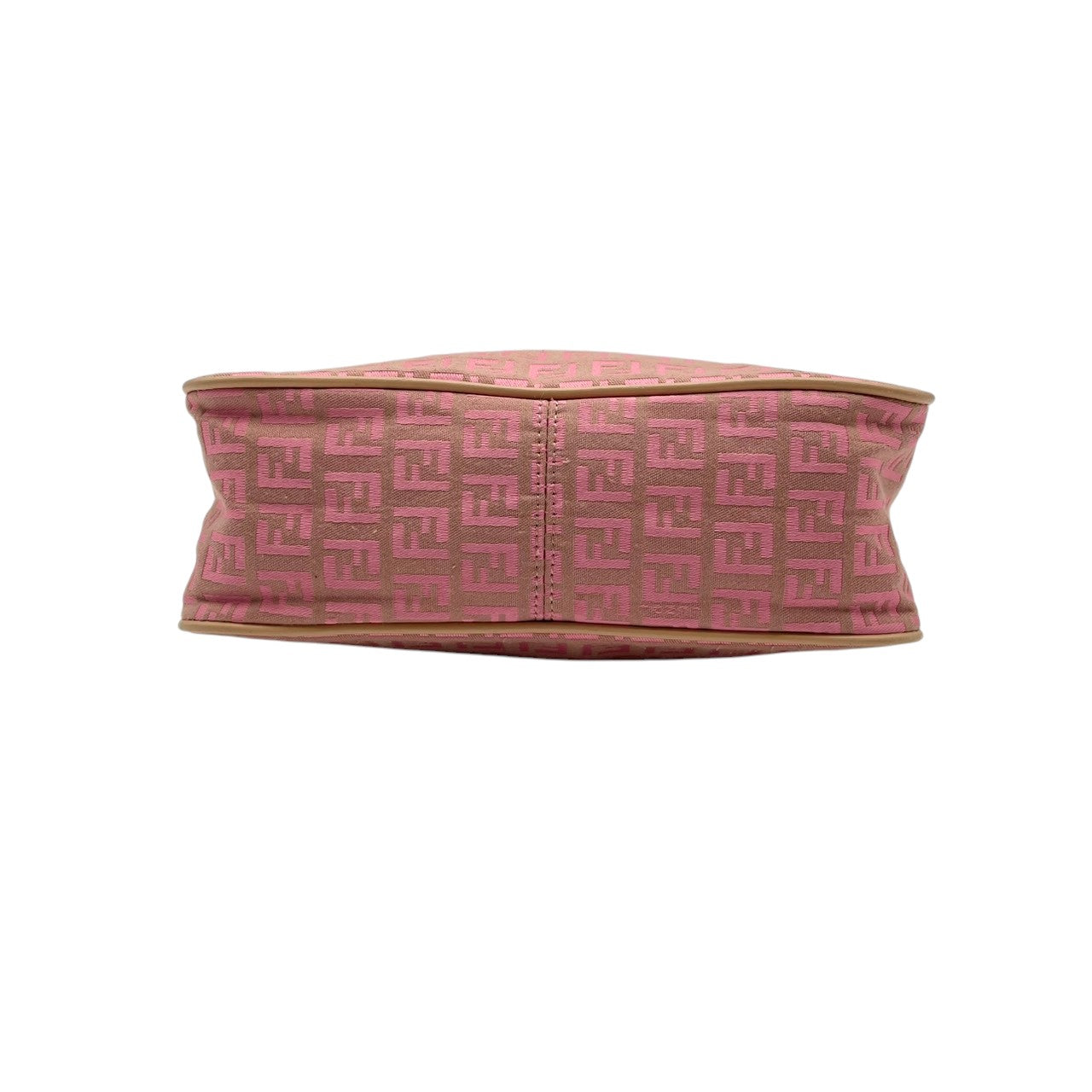 フェンディ FENDI ズッキーノ キャンバス レザー ピンクベージュ ハンドバッグ トートバッグ 肩掛け ワンショルダー レディース カジュアル エレガント ビンテージ レトロ 上品 鞄 かばん カバン お出かけ 普段使い 華やか 希少 レア 訳あり S18