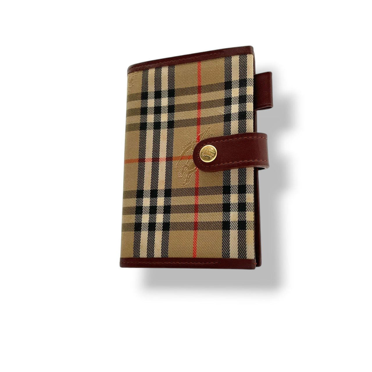 良品 バーバリー BURBERRY 二つ折り財布 コンパクトウォレット キャンバス レザー ベージュ ノバチェック ヴィンテージチェック メンズ レディース ユニセックス カジュアル ビジネス クラシック エレガント ビンテージ 上品 鞄 ギフト 小物 M4