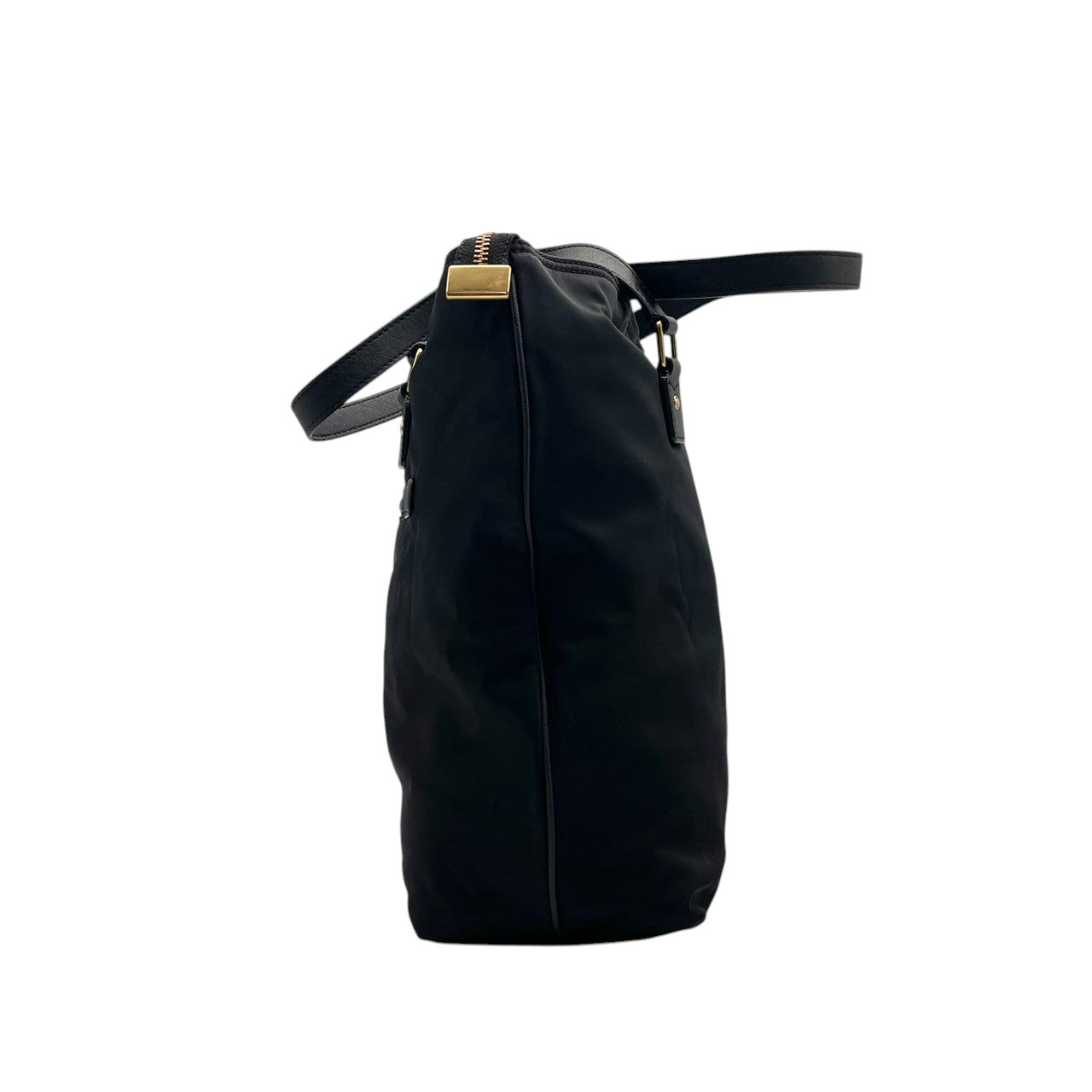 マークジェイコブス MARC JACOBS トートバッグ ナイロン レザー A4収納 通勤 通学 肩掛け ワンショルダー ブラック 黒 ゴールド金具 レディース エレガント カジュアル クラシック 大容量 軽量 ビジネス 旅行 シンプル 丈夫 美品 S24