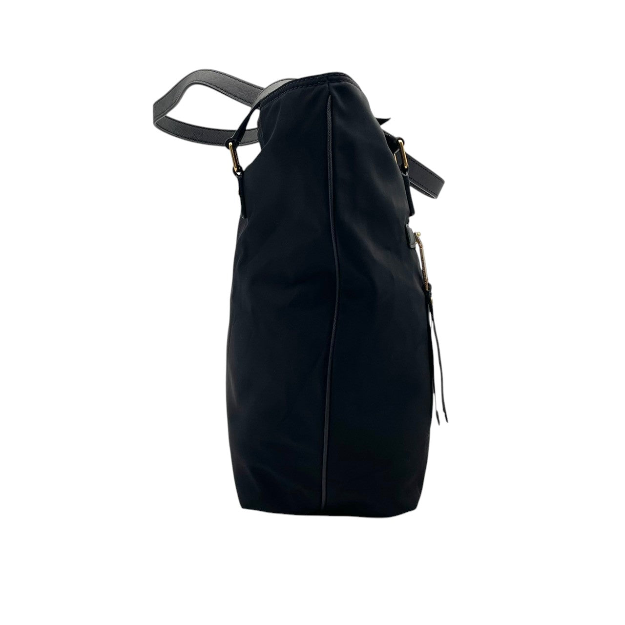 マークジェイコブス MARC JACOBS トートバッグ ナイロン レザー A4収納 通勤 通学 肩掛け ワンショルダー ブラック 黒 ゴールド金具 レディース エレガント カジュアル クラシック 大容量 軽量 ビジネス 旅行 シンプル 丈夫 美品 S24